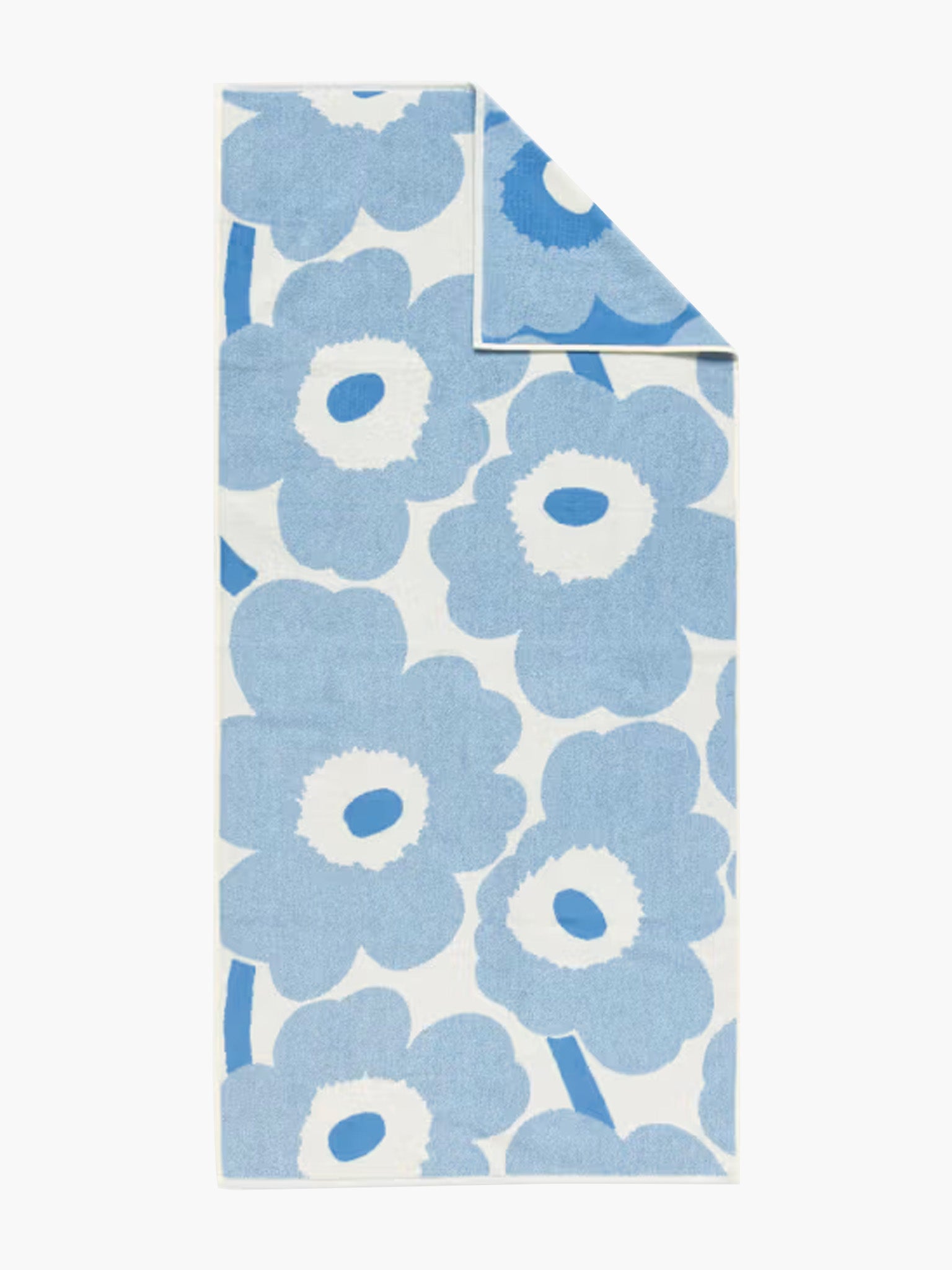 Unikko Bath Towel - Blue & White (70x150cm)