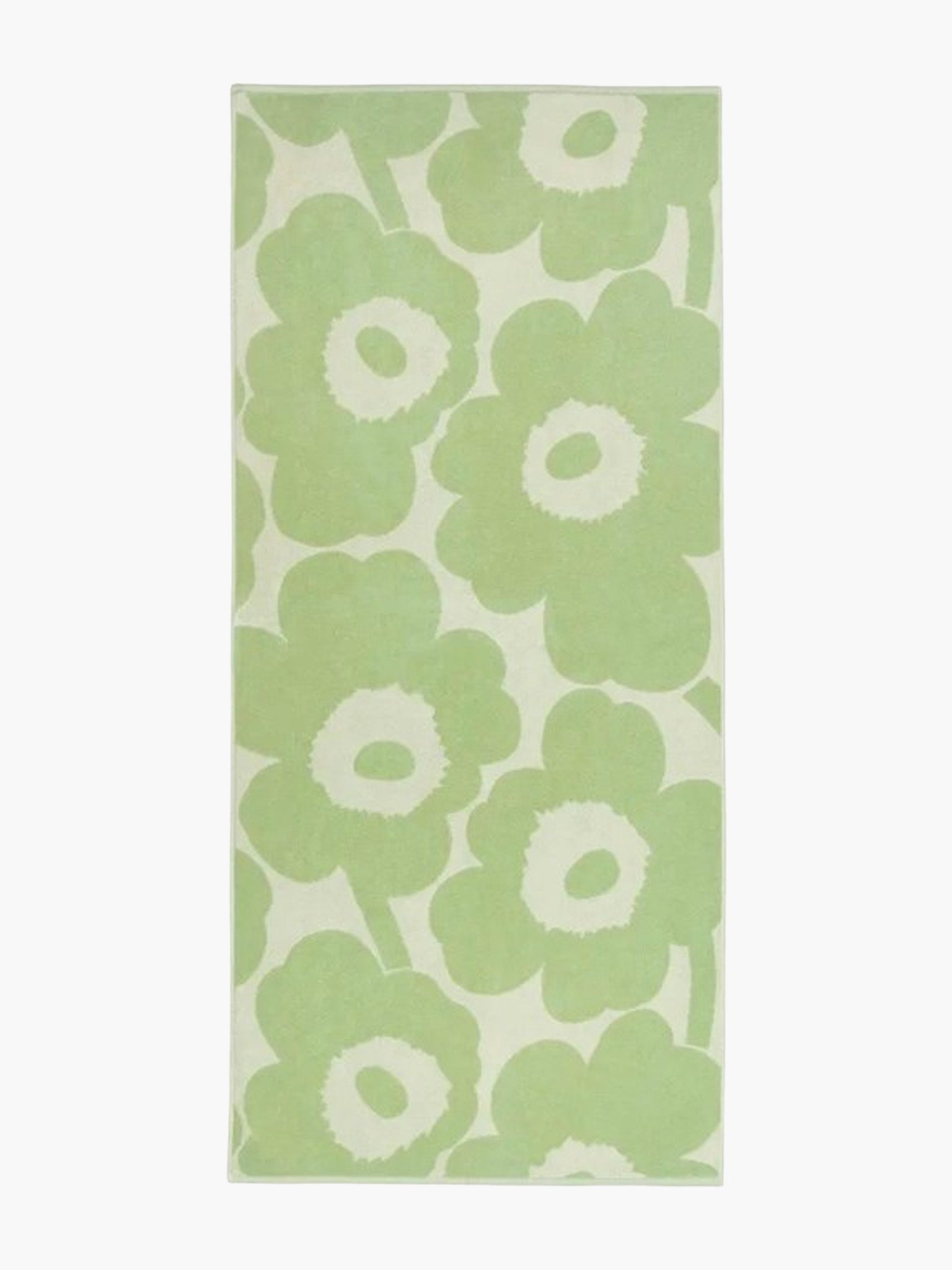 Unikko Bath Towel - Green & White (70x150cm)