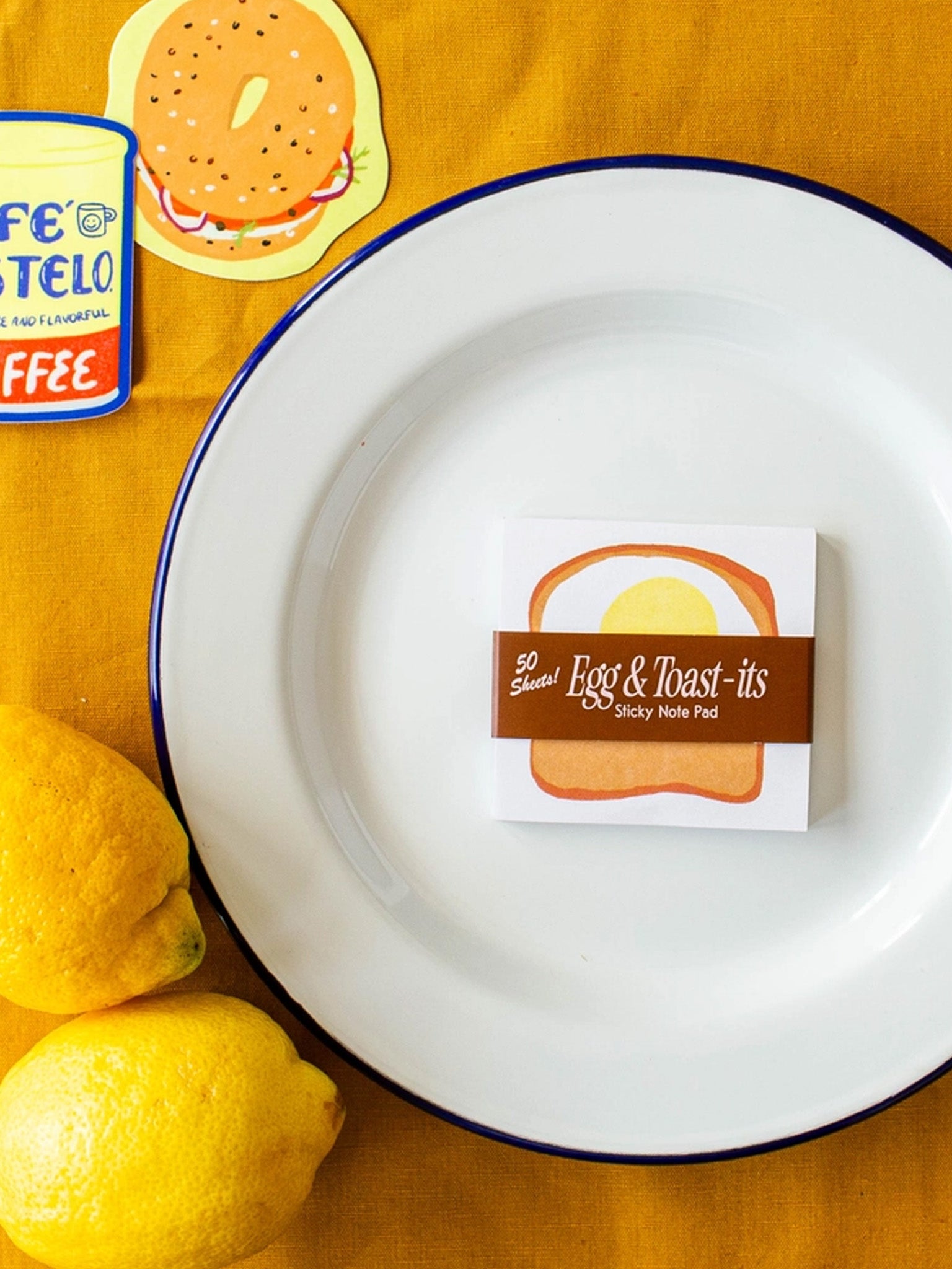 Egg and Toast-It Sticky Notes – Hands
