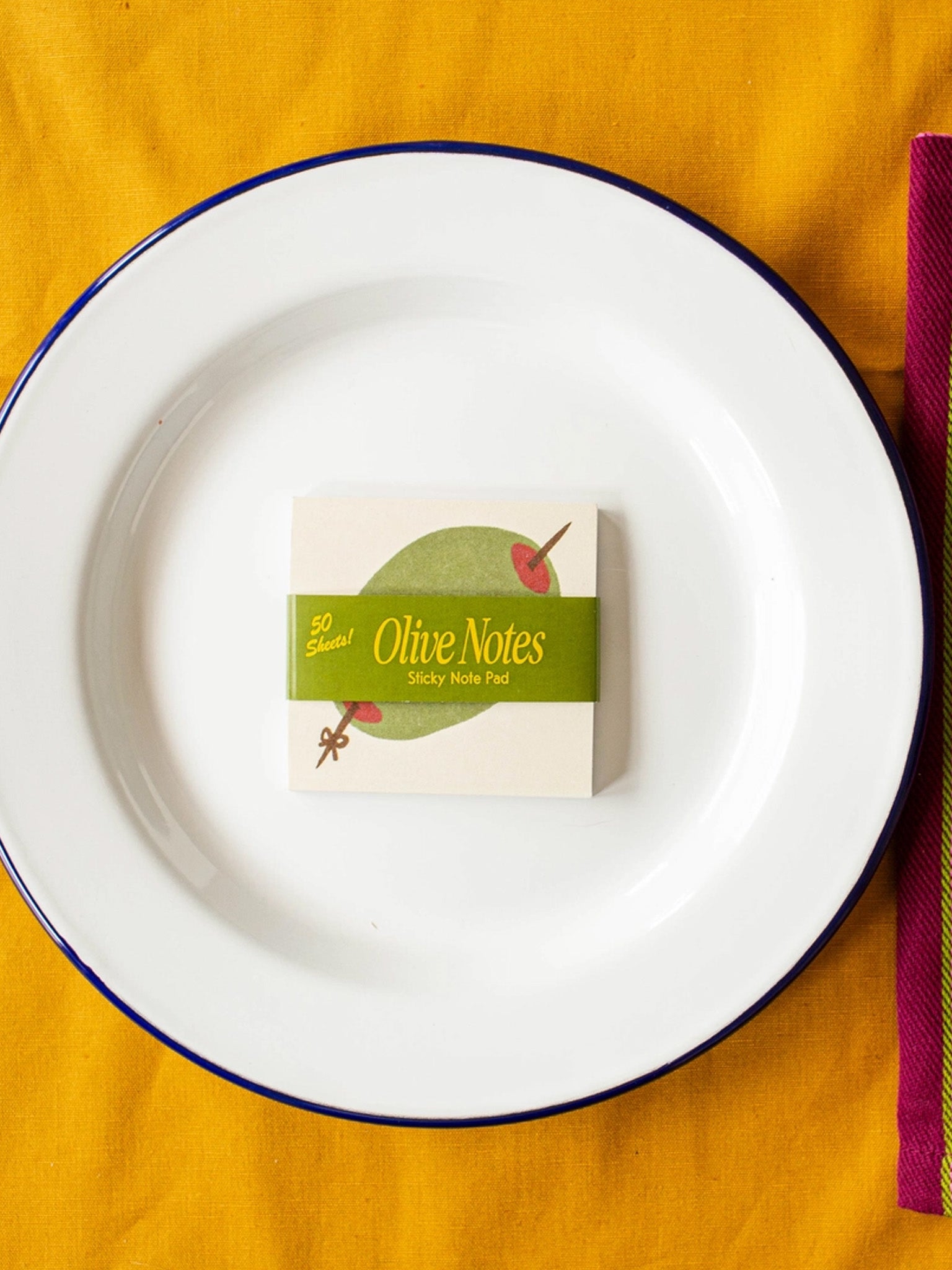 Olive Sticky Notes – Hands