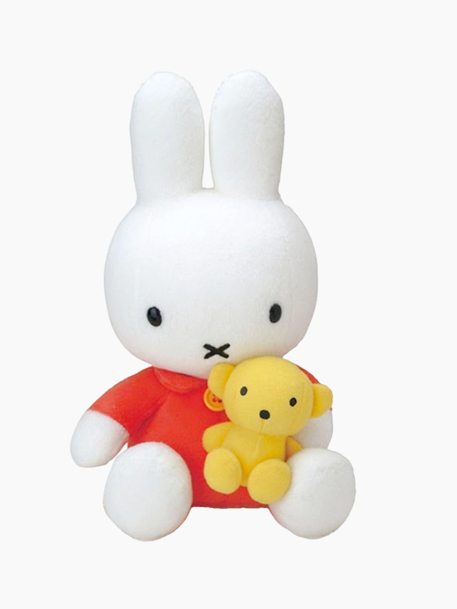 Plush Miffy with Bear - Orange Red (23cm)