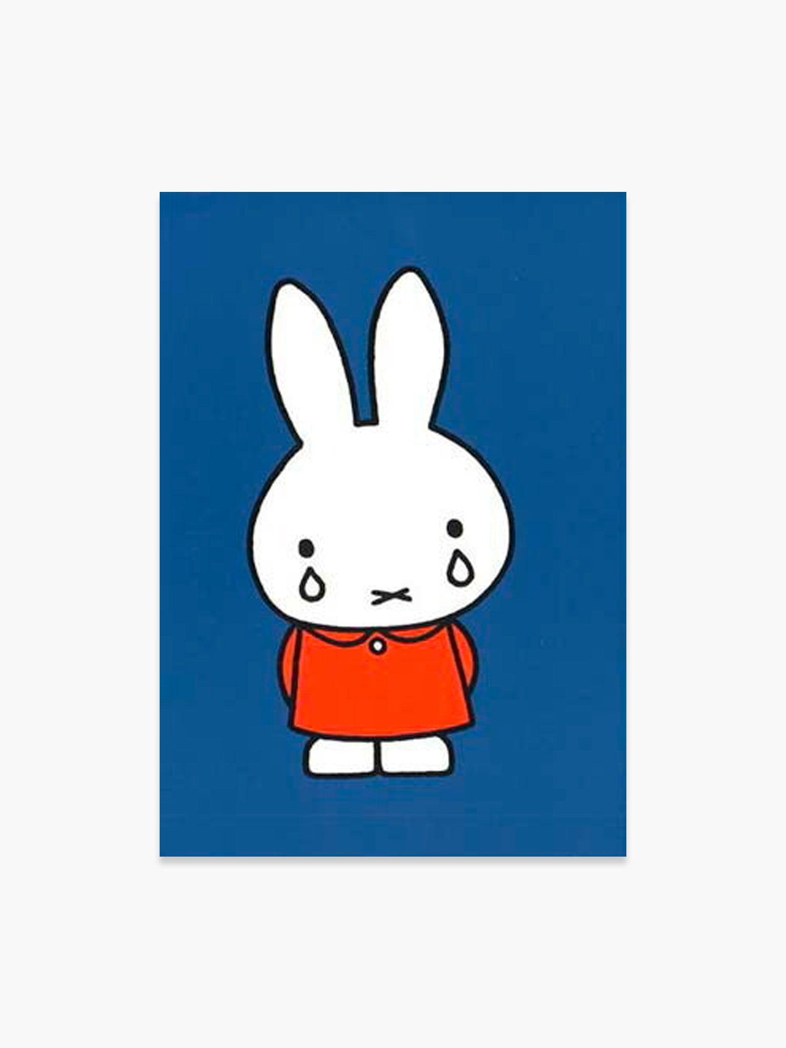 Miffy Postcard - Crying Miffy