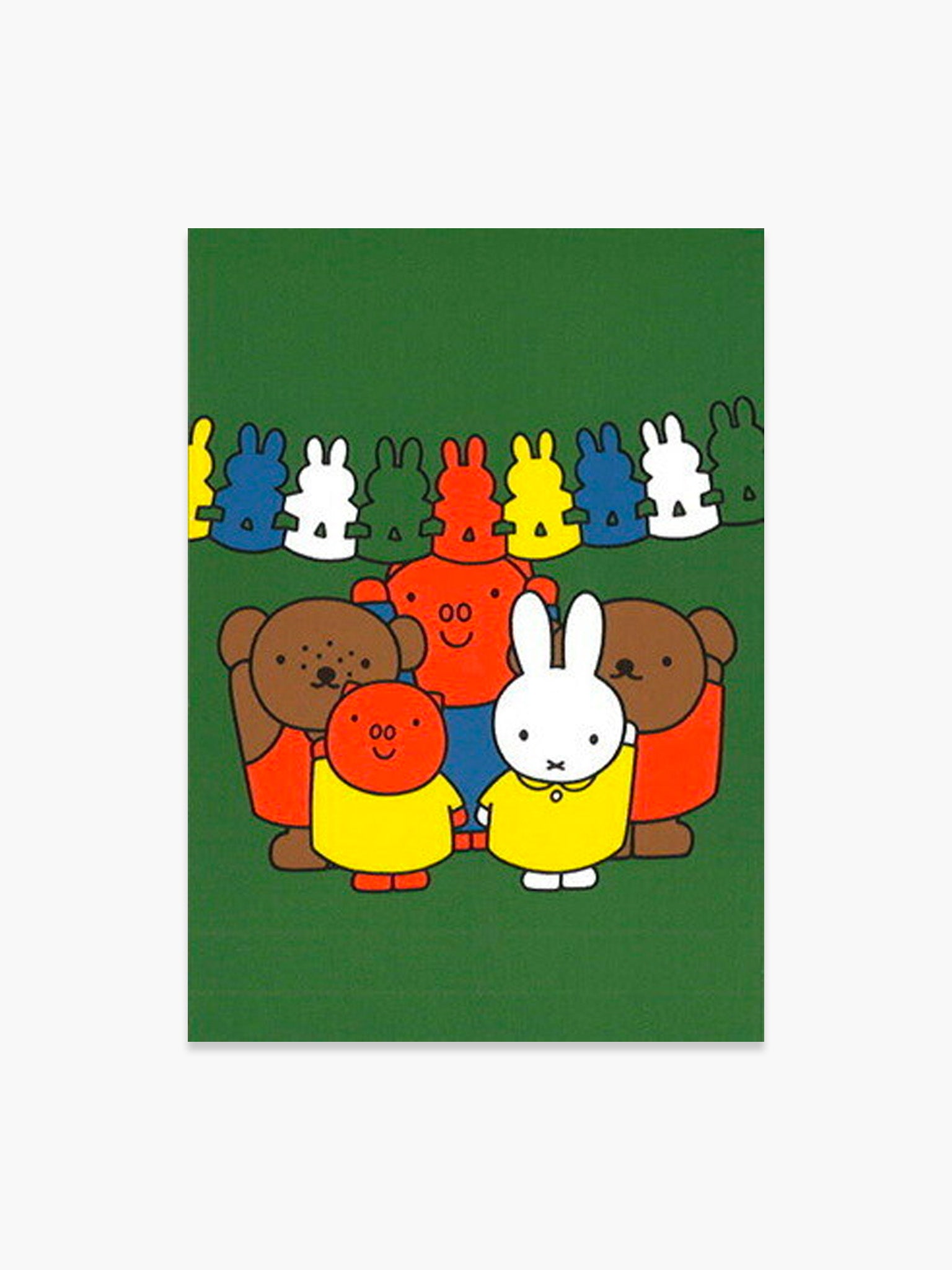 Miffy Postcard - Miffy & Friends