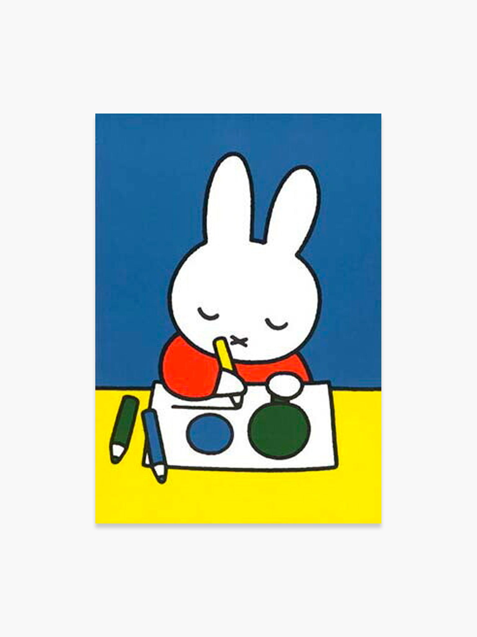 Miffy Postcard - Drawing