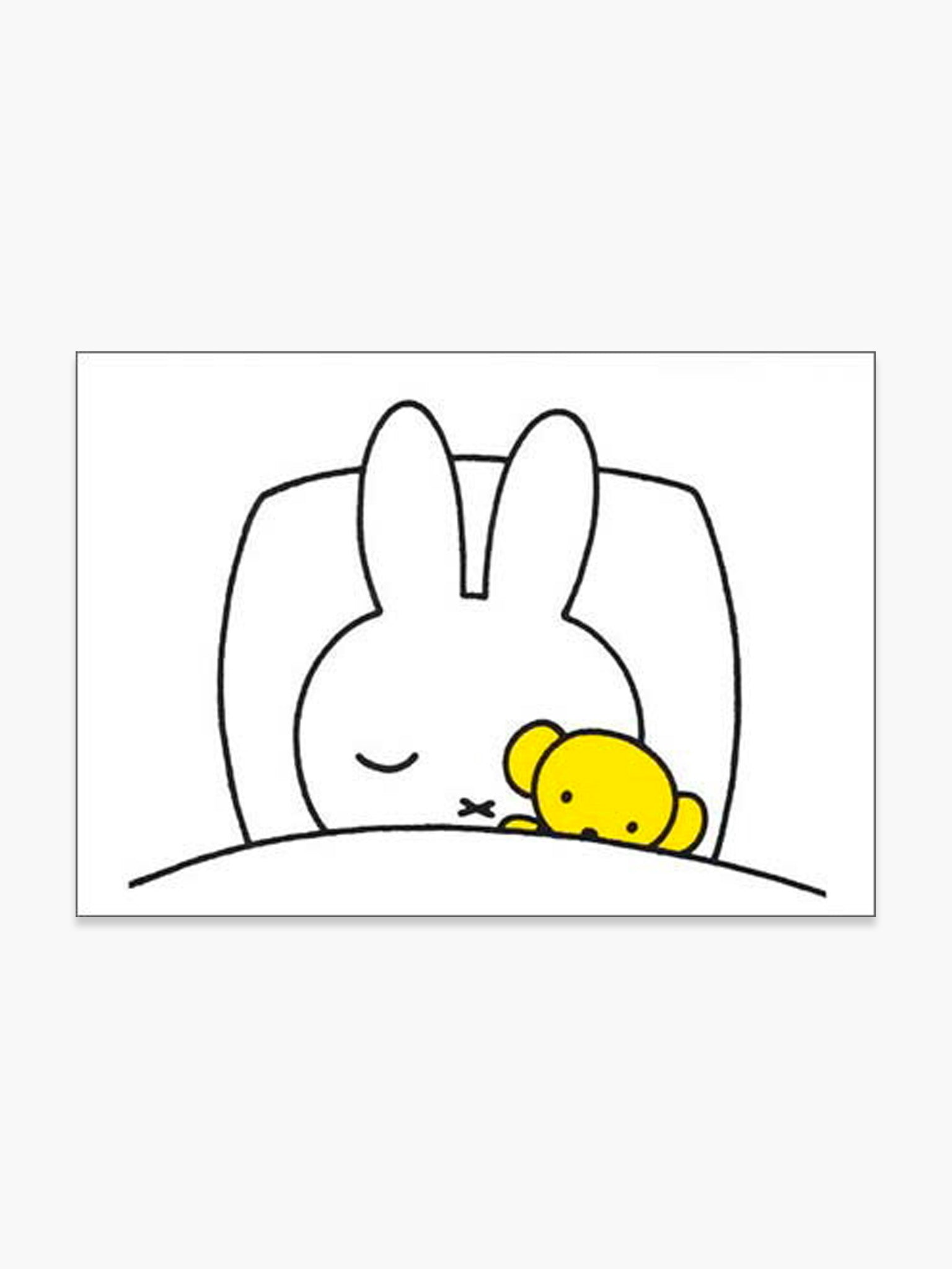 Miffy Postcard - Sleeping Miffy