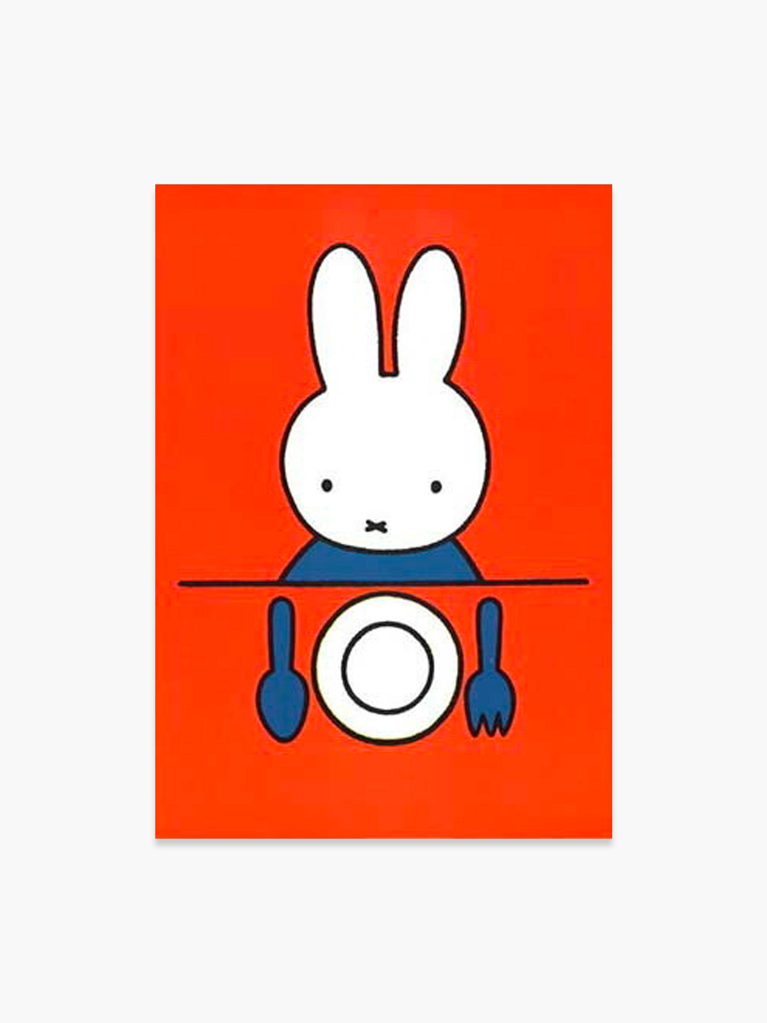 Miffy Postcard - Miffy & Tableware