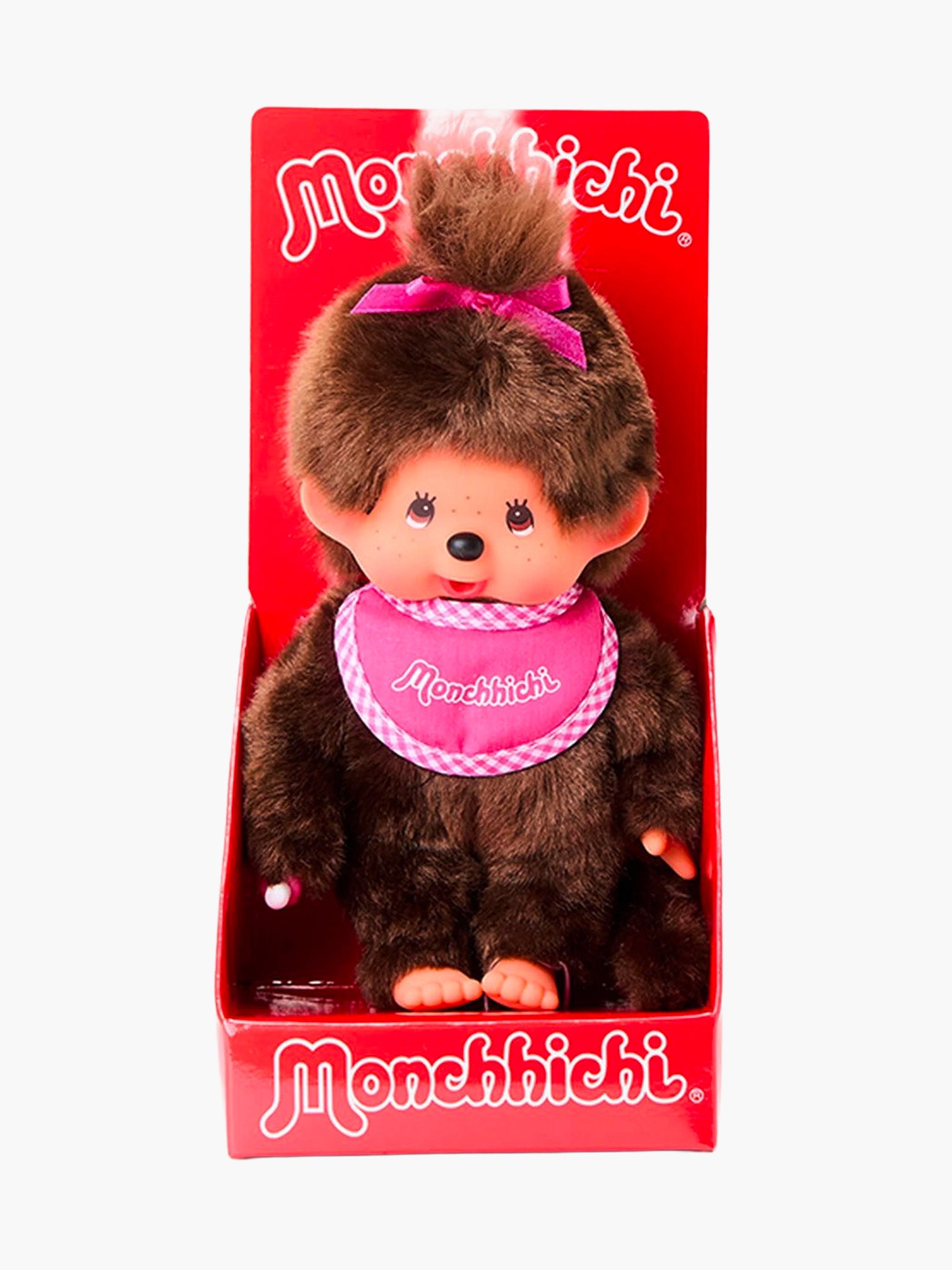 Monchhichi Girl - Pink Bib