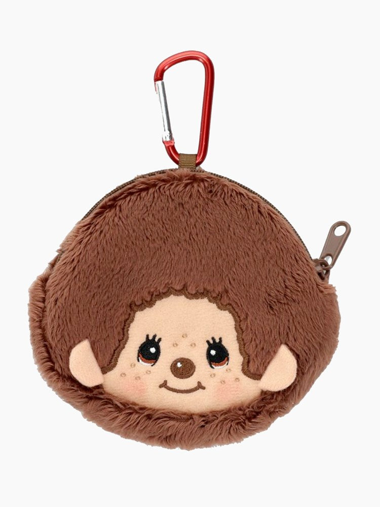 Monchhichi Zip Pouch with Carabiner - Boy