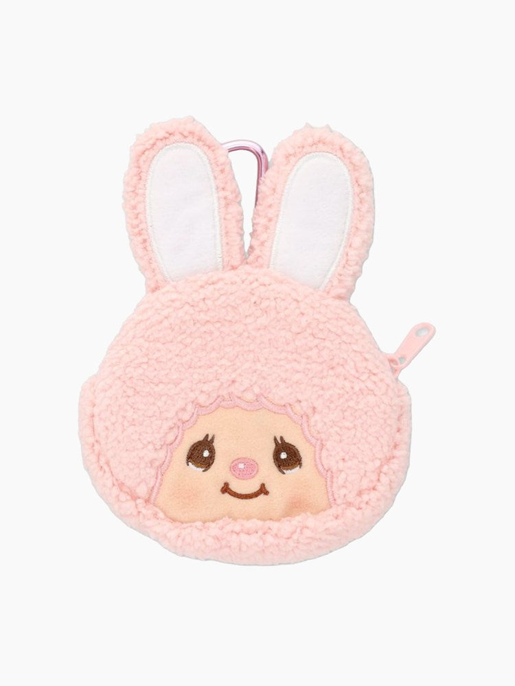 Monchhichi Zip Pouch with Carabiner - Chimutan