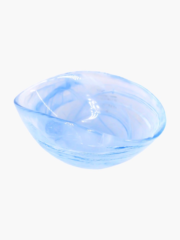 Murano Iris Arched Bowl (22cm) - Sky Blue