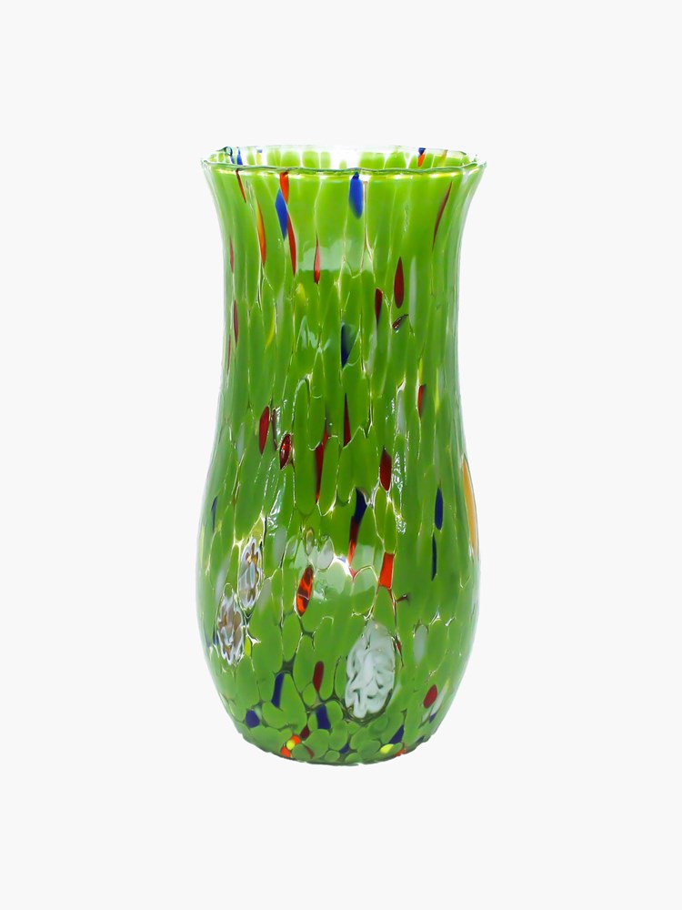 Murano Claudia Vase (21cm) - Green