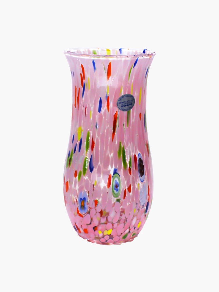 Murano Claudia Vase (21cm) - Pink