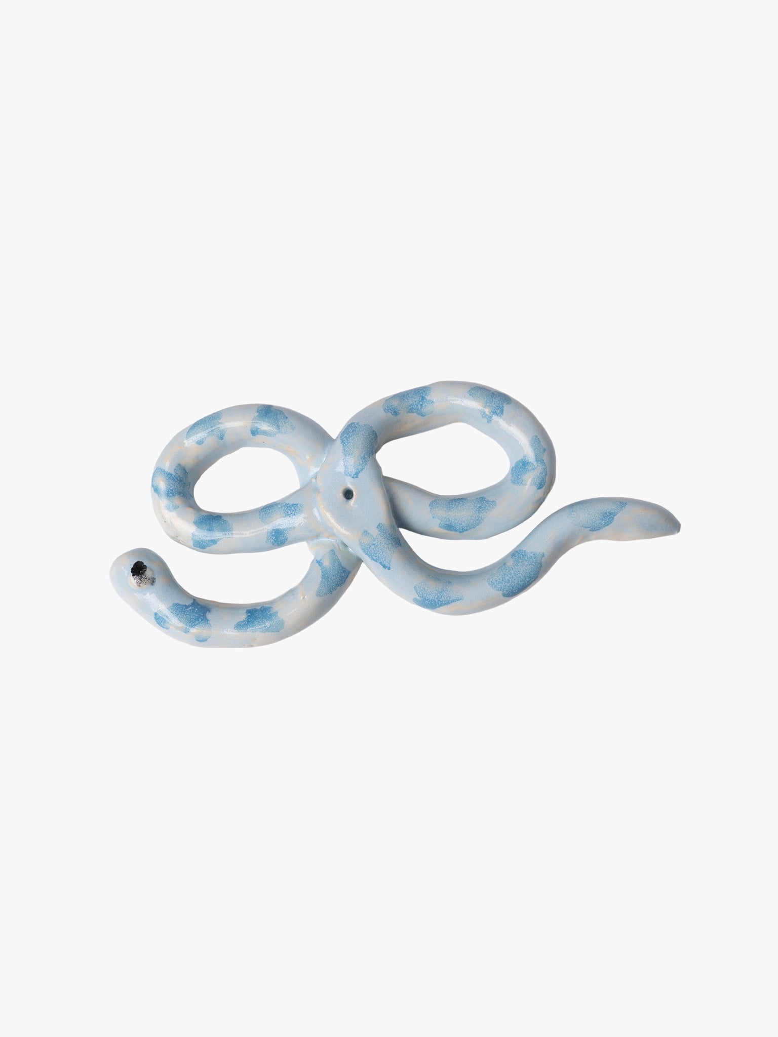 Blue Snake Ribbon Incense Holder