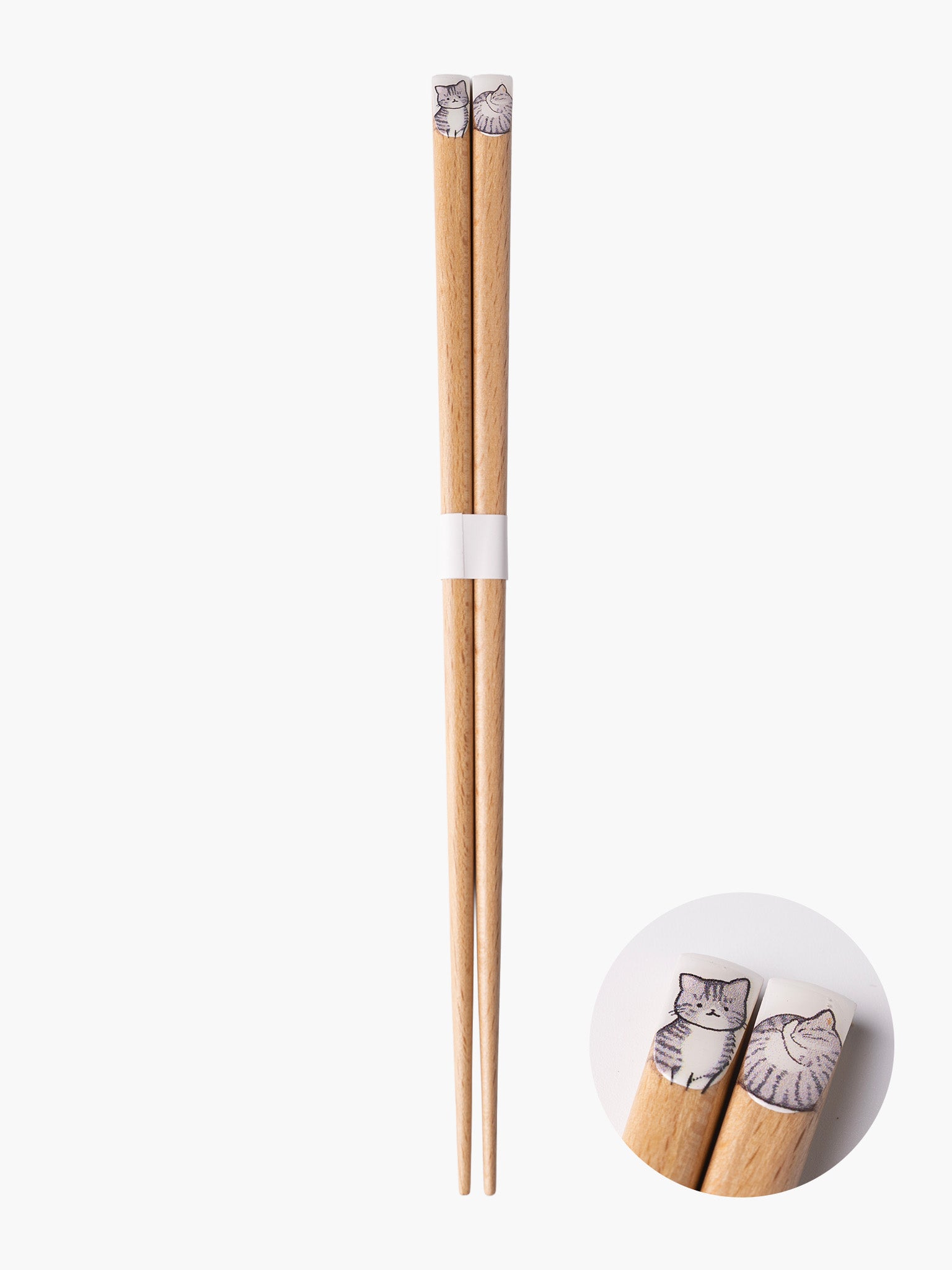 Nyanmonite Cat Chopsticks - Grey Tabby