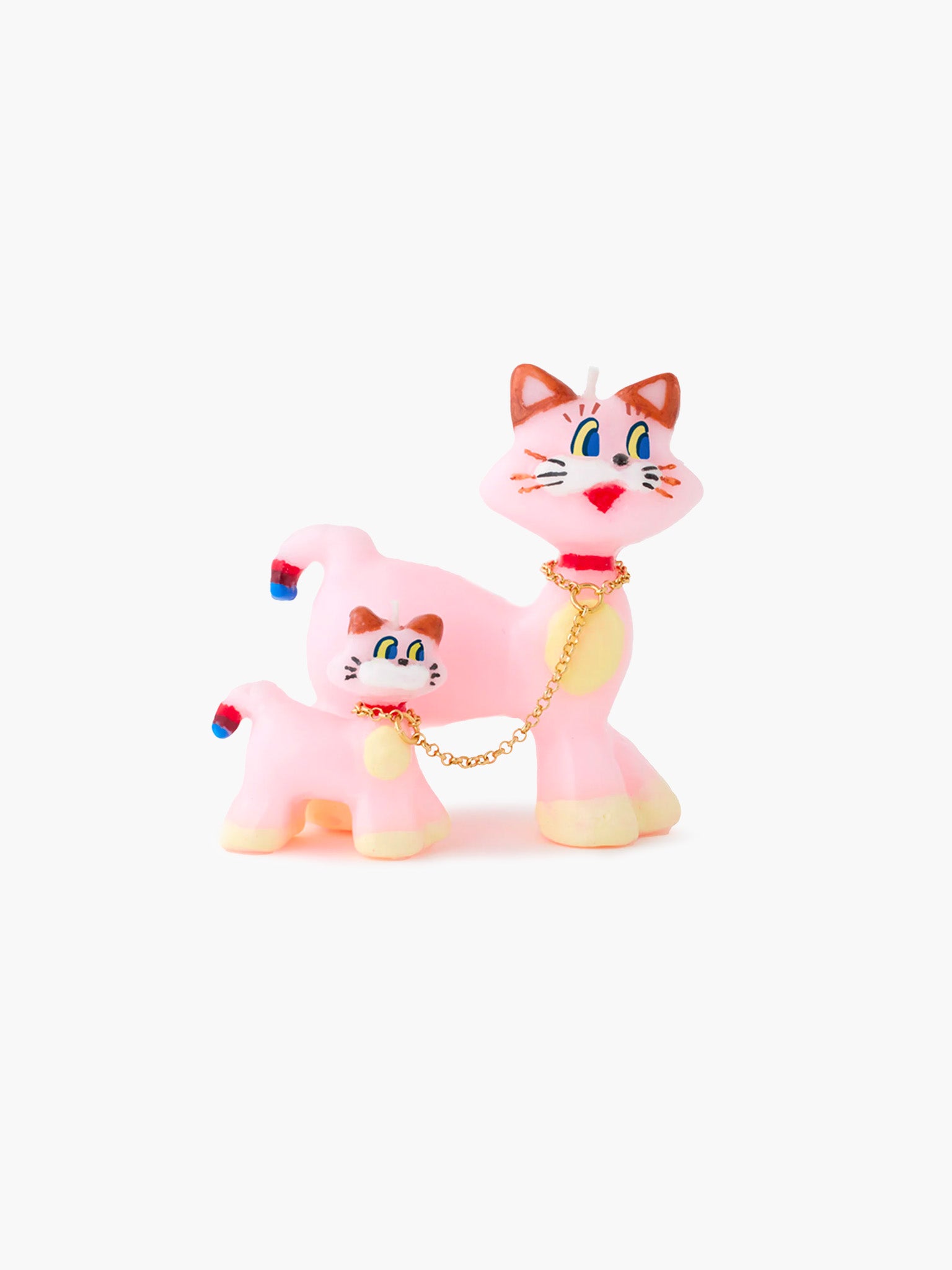 Pink Cats Candle