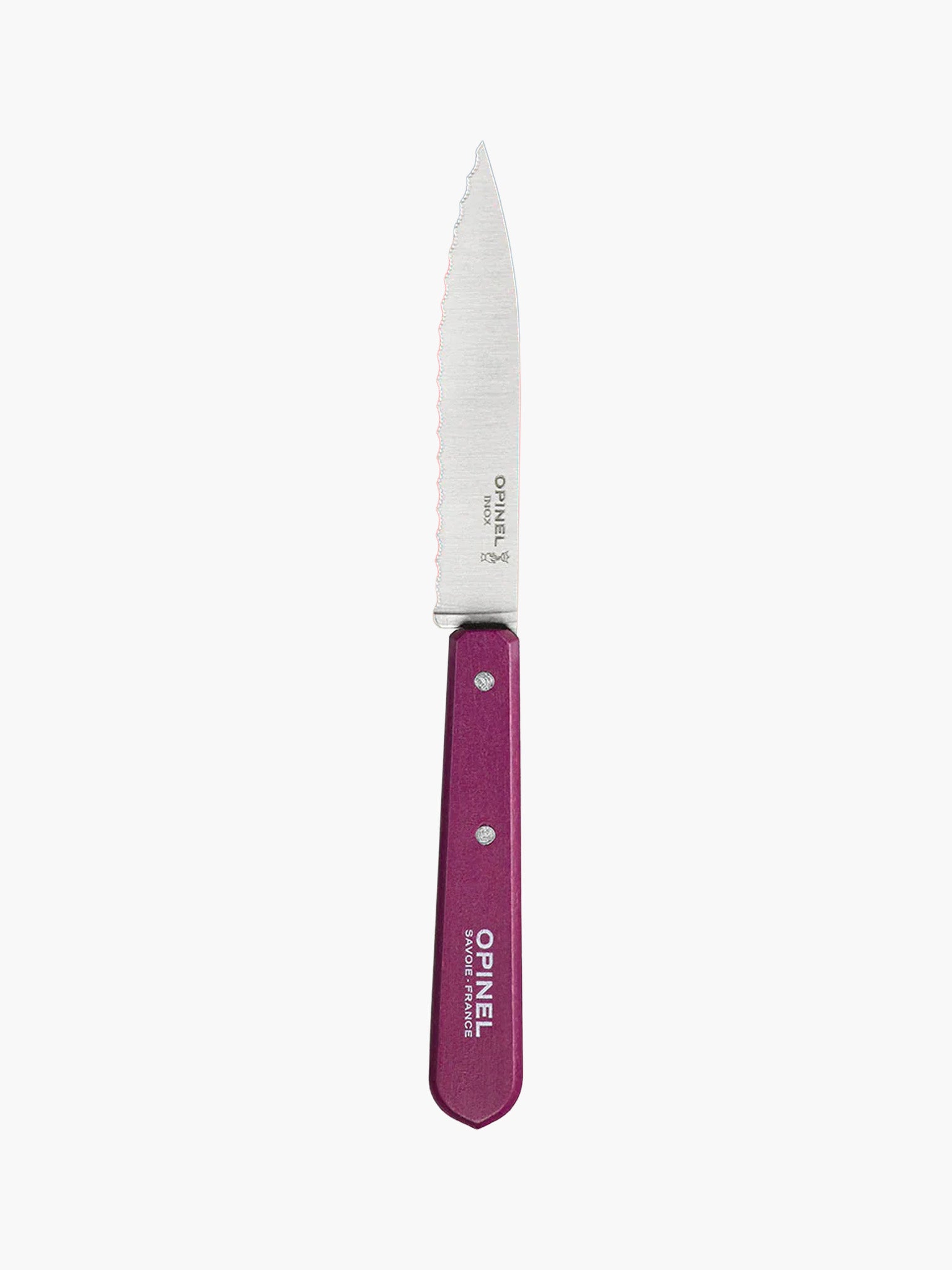 N°113 Serrated Knife (10cm) - Plum
