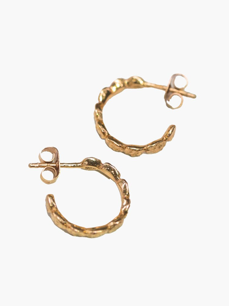 Pebble Hoops - Gold