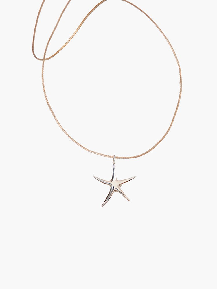 Starfish Silver Pendant