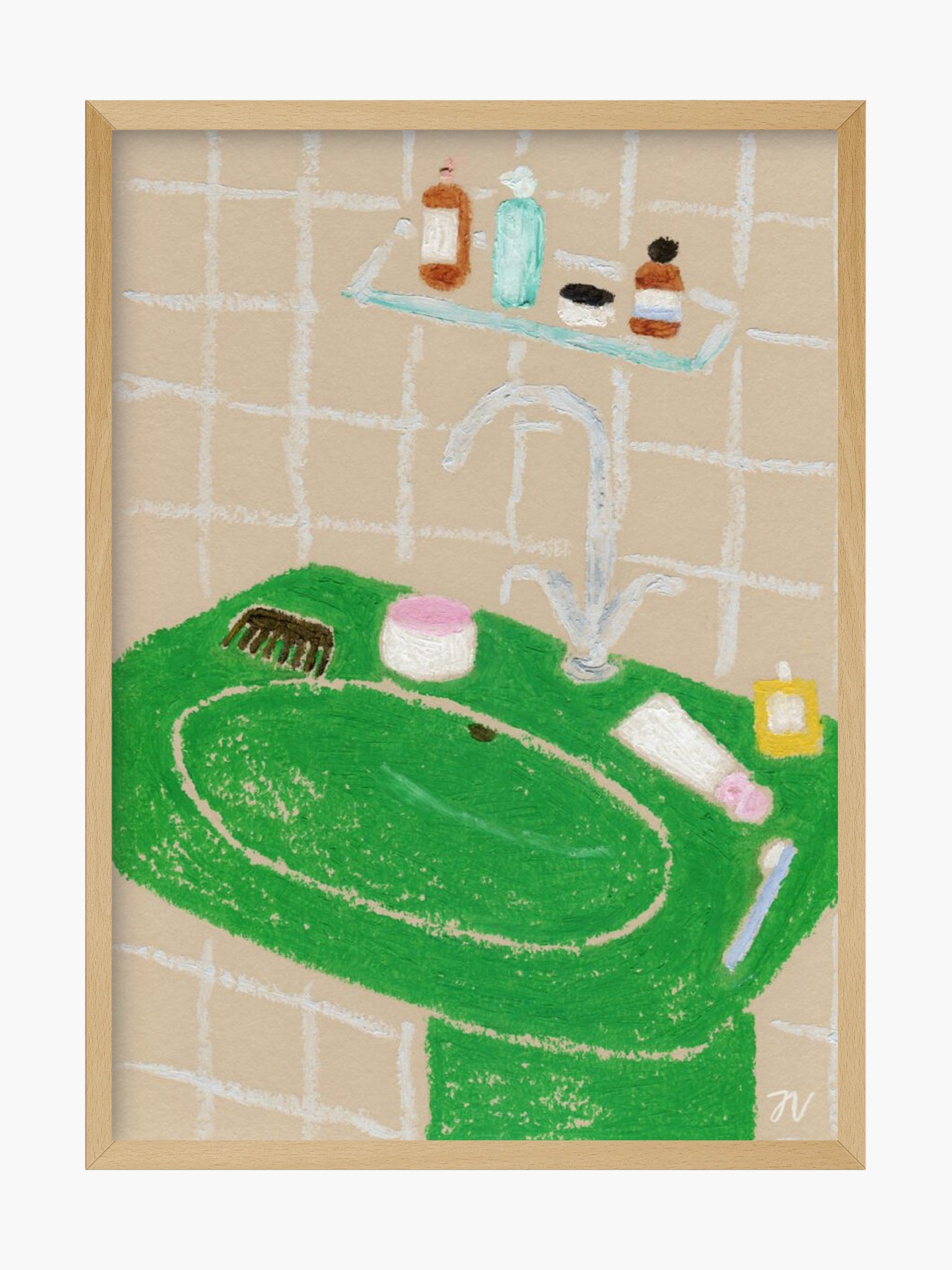 Bathroom Rituals by Isabelle Vanderplassche (30x40cm)