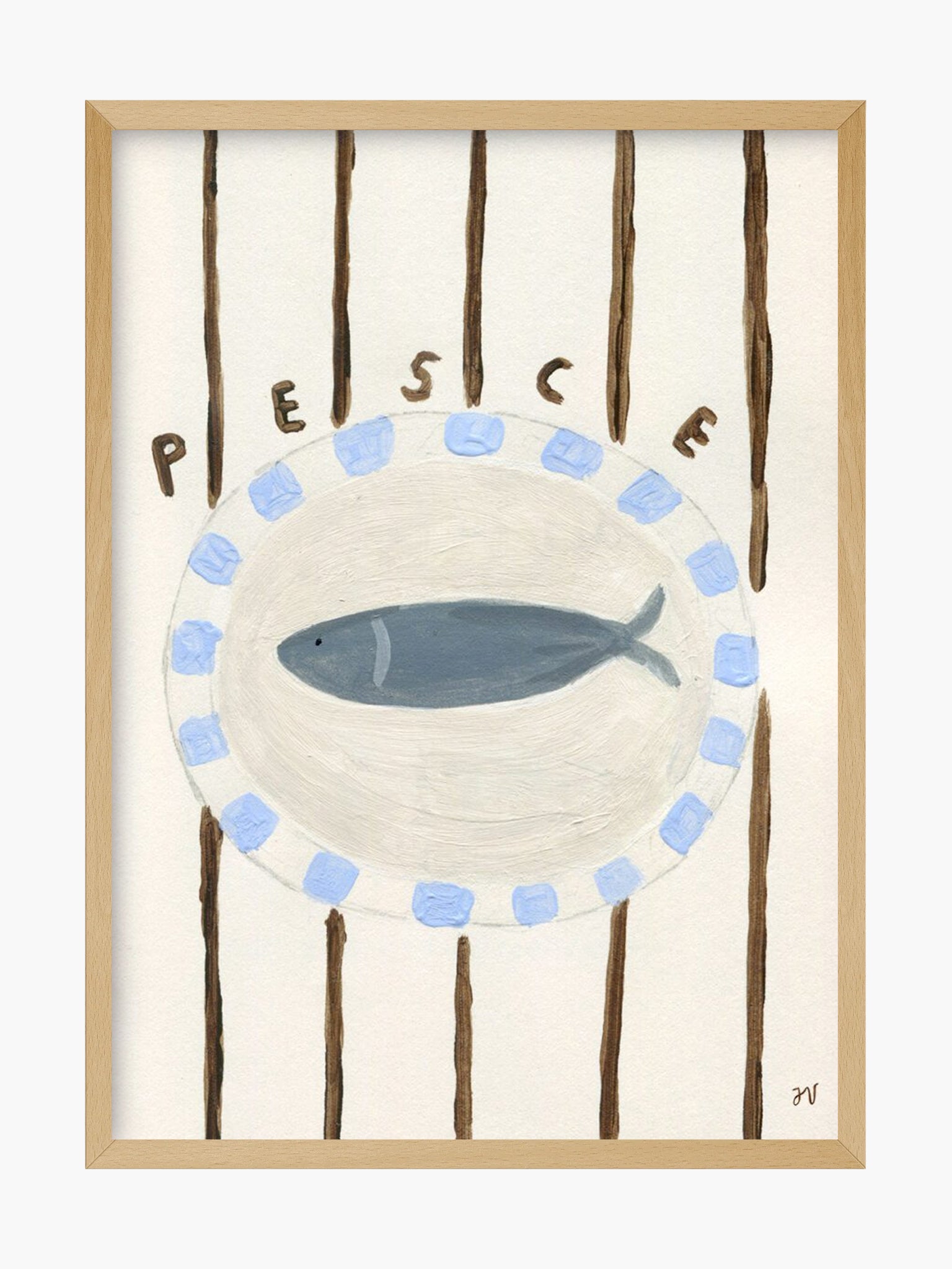 Pesce by Isabelle Vanderplassche (30x40cm)