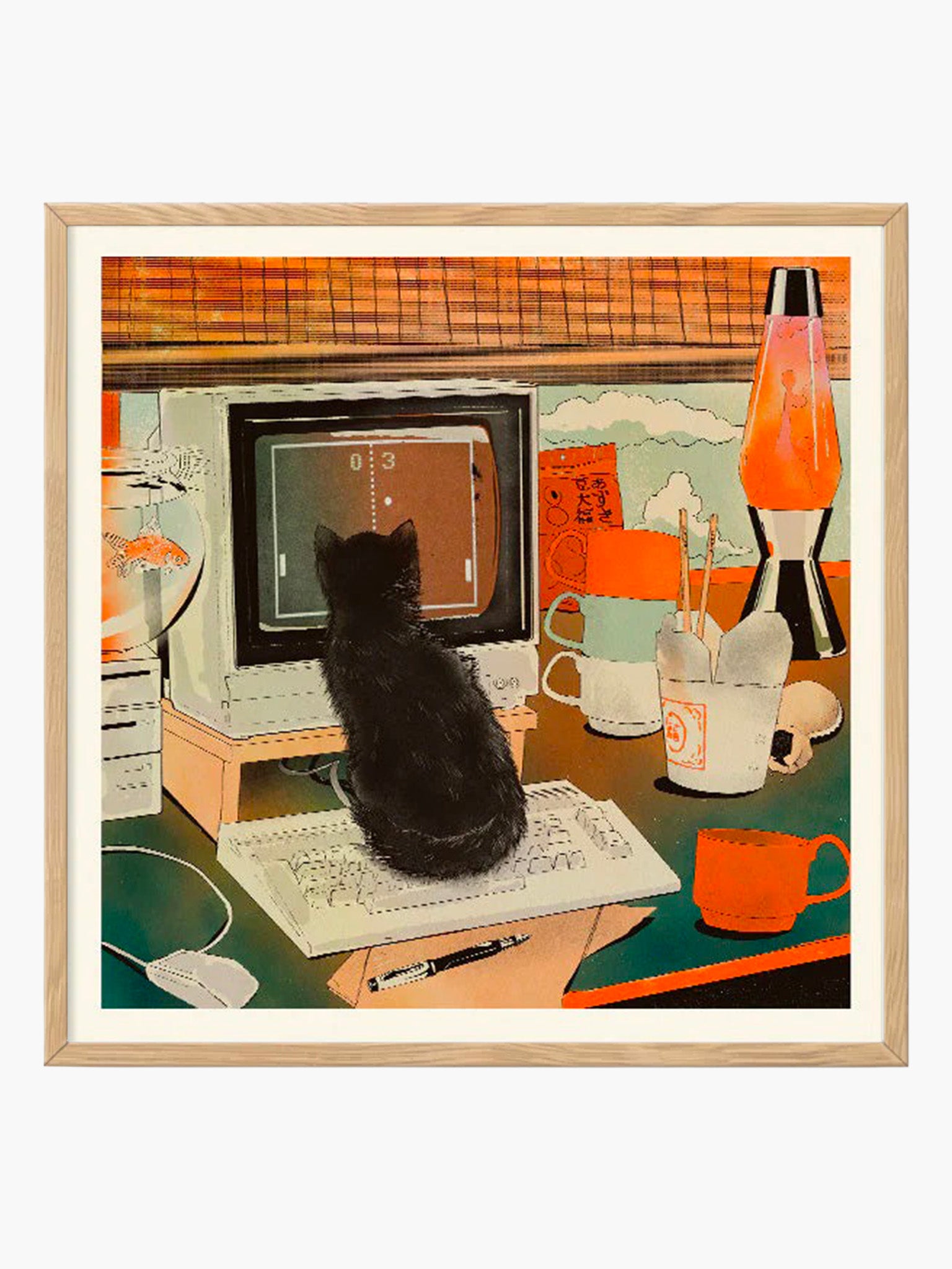 Bodega Cat Pong by Eniko Eged (50x50cm)