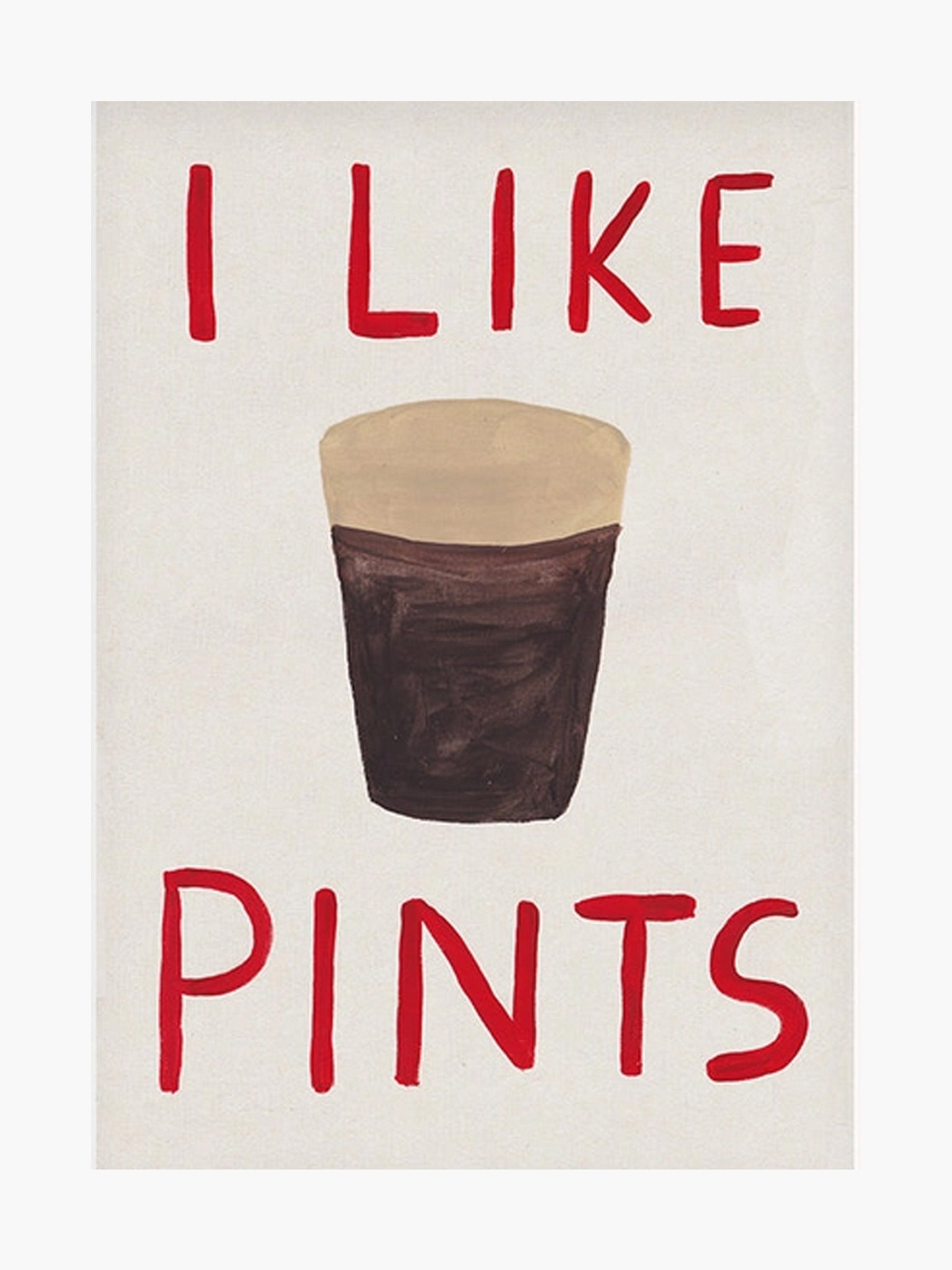 I Like Pints Print (A3)