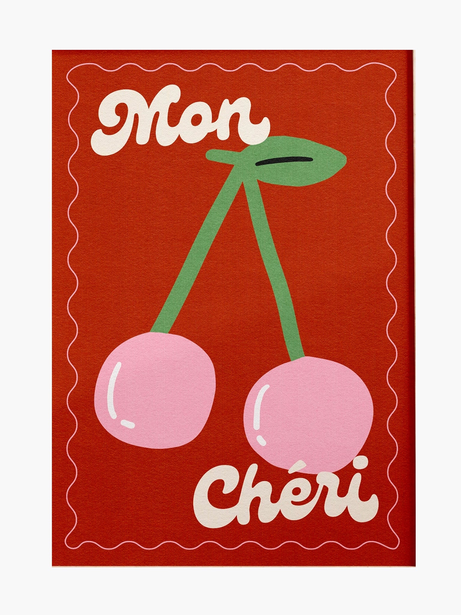 Mon Cheri Print - Burgundy (A3)