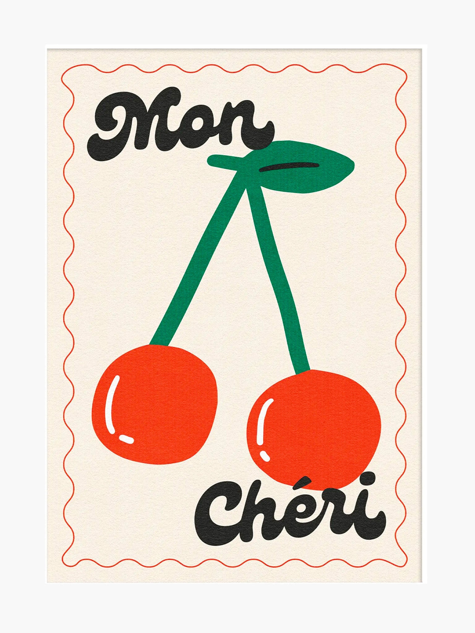 Mon Cheri Print - Red (A3)