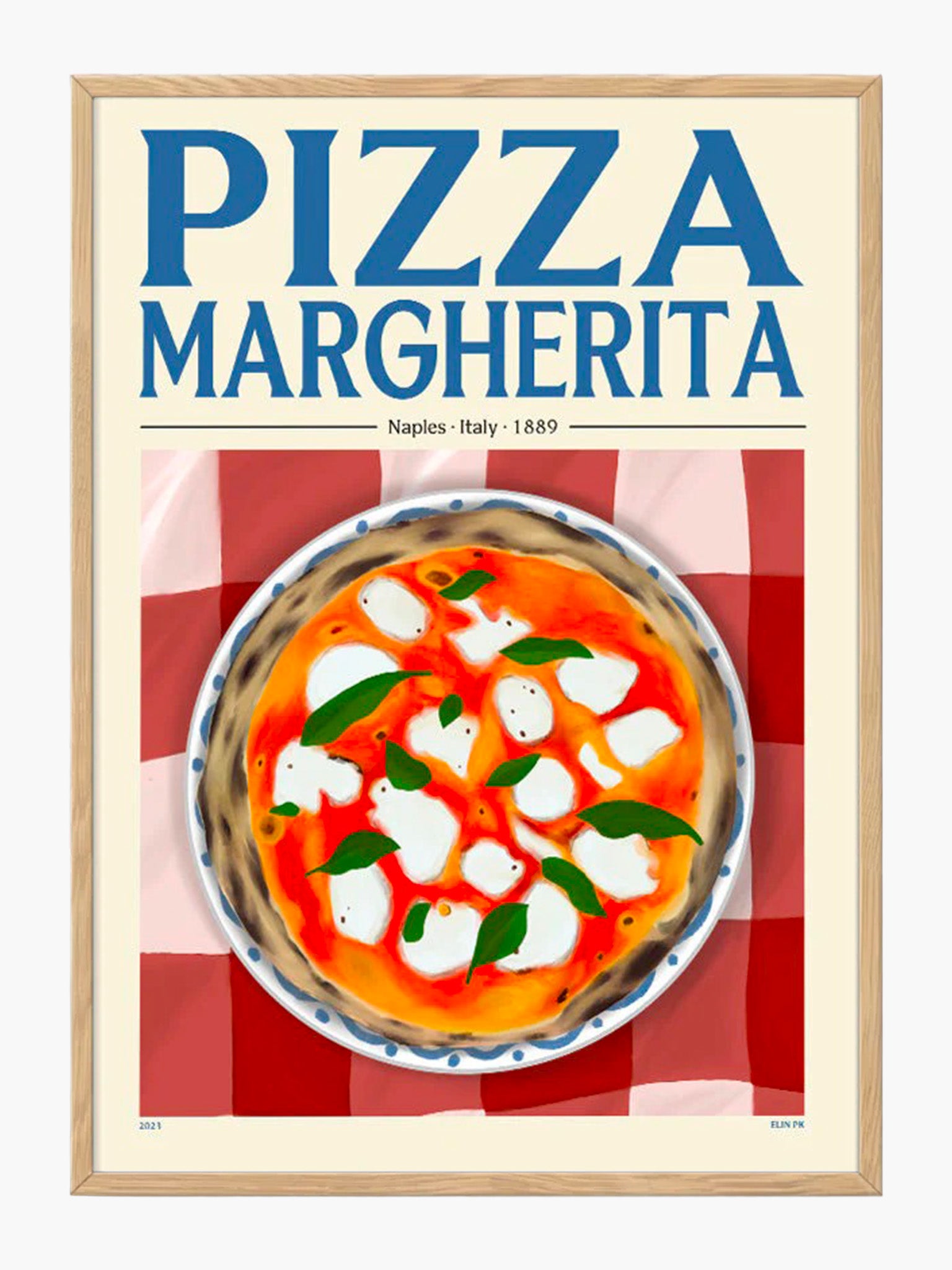 Pizza Margherita by Elin PK (50x70cm)
