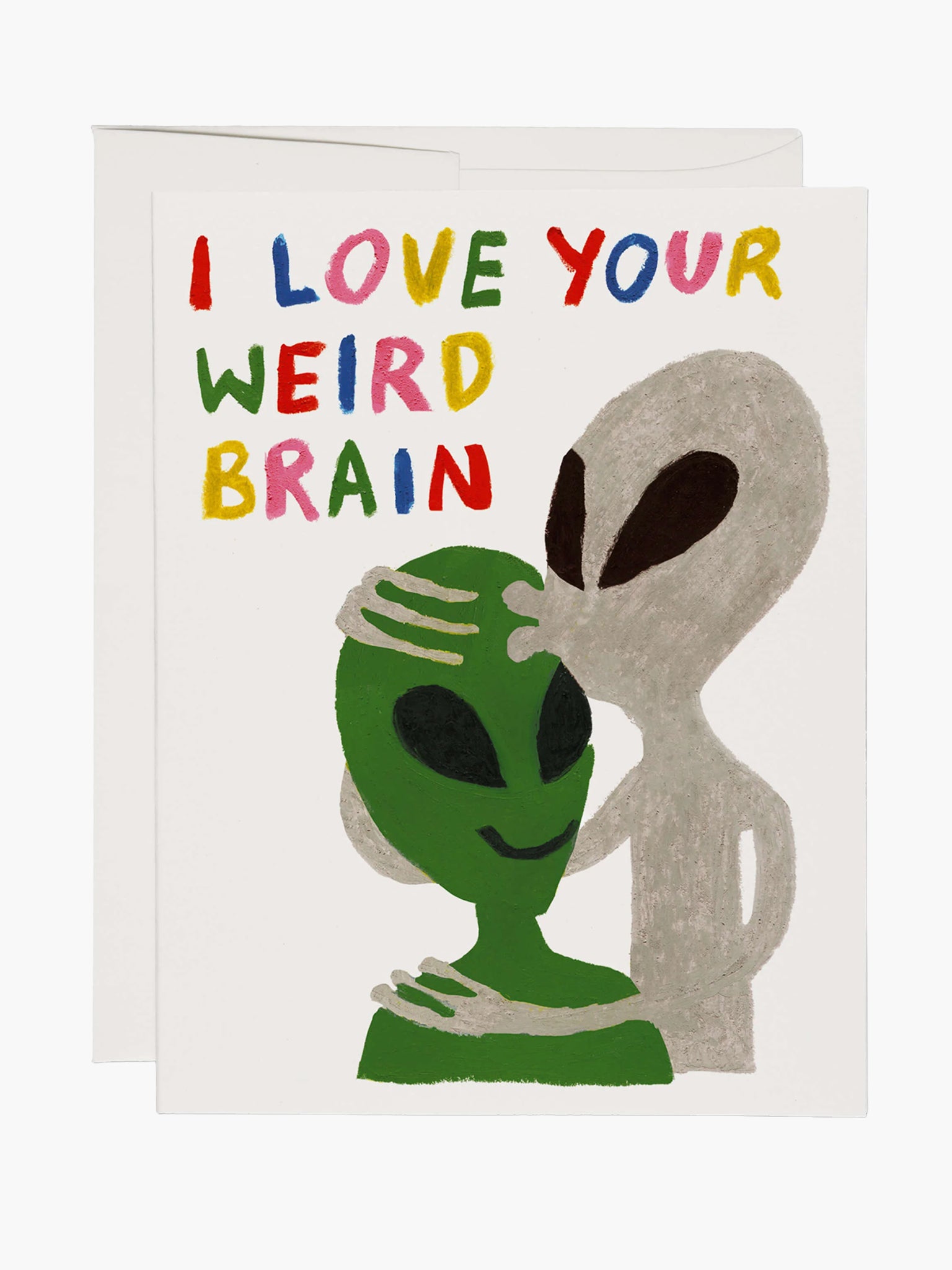 Alien Love Card (I Love Your Weird Brain)