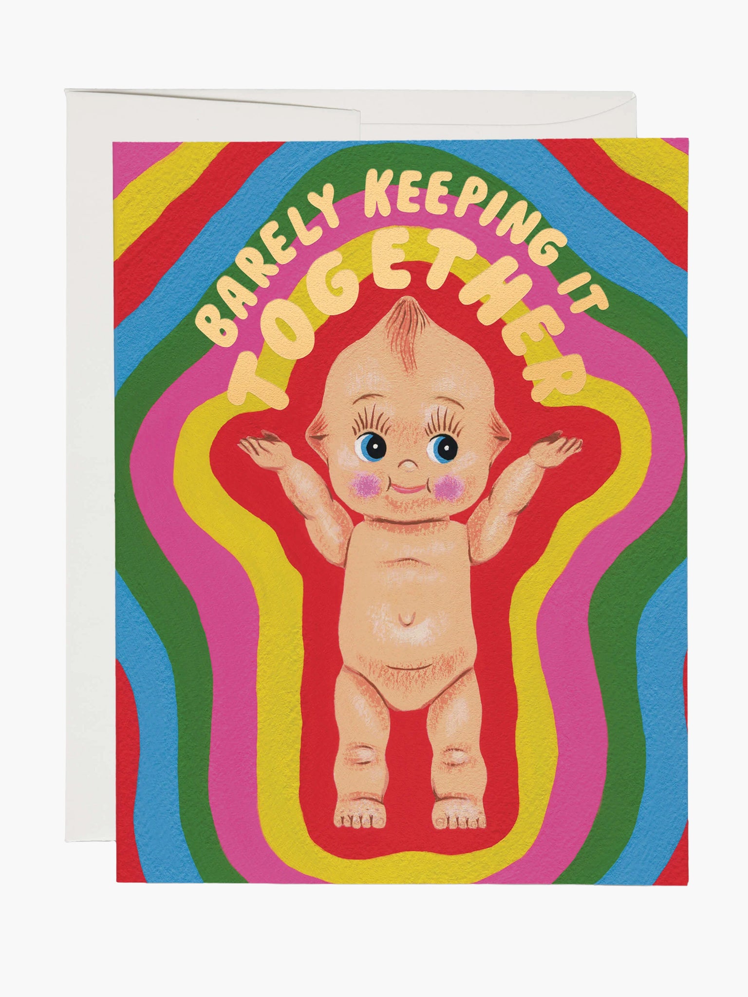 Kewpie Doll Card (Barely Keeping It Together)