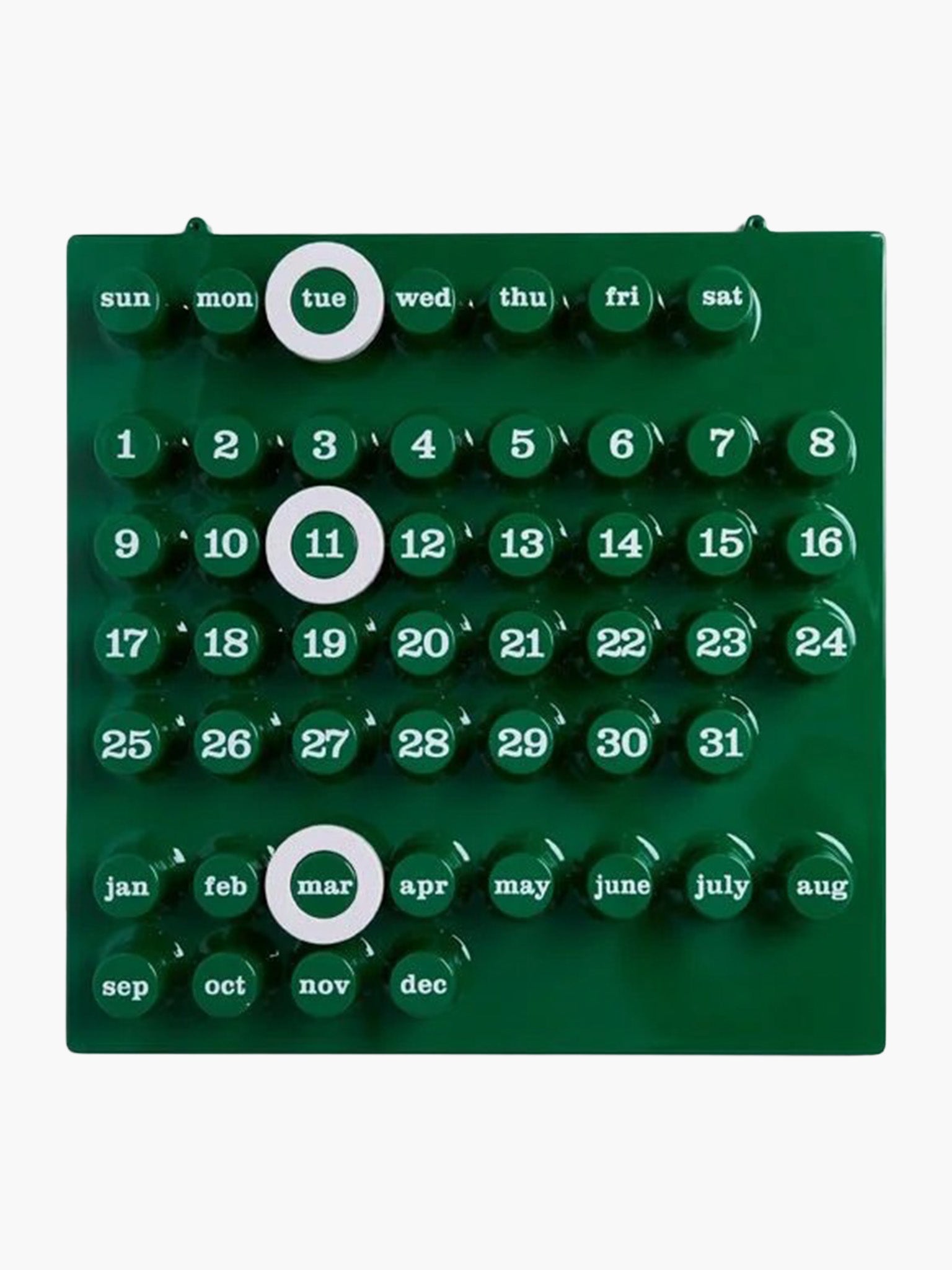 Ring A Date Calendar - Green – Hands