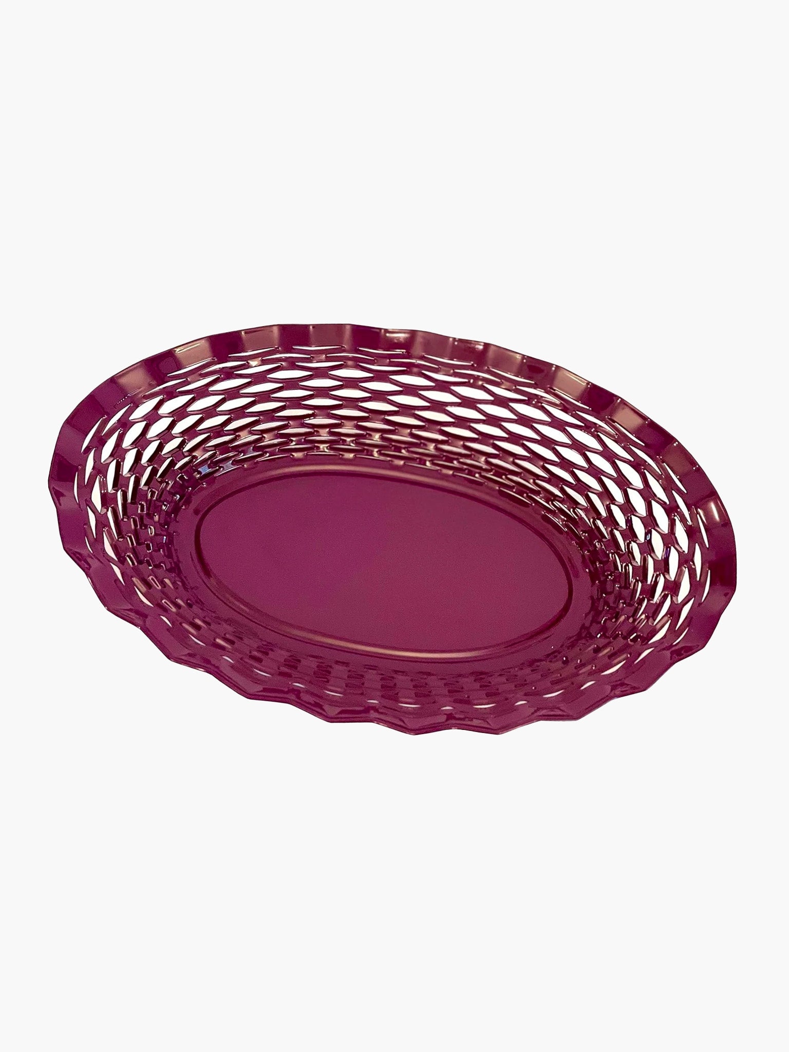 Stainless Steel Bread & Food Basket -  Purple