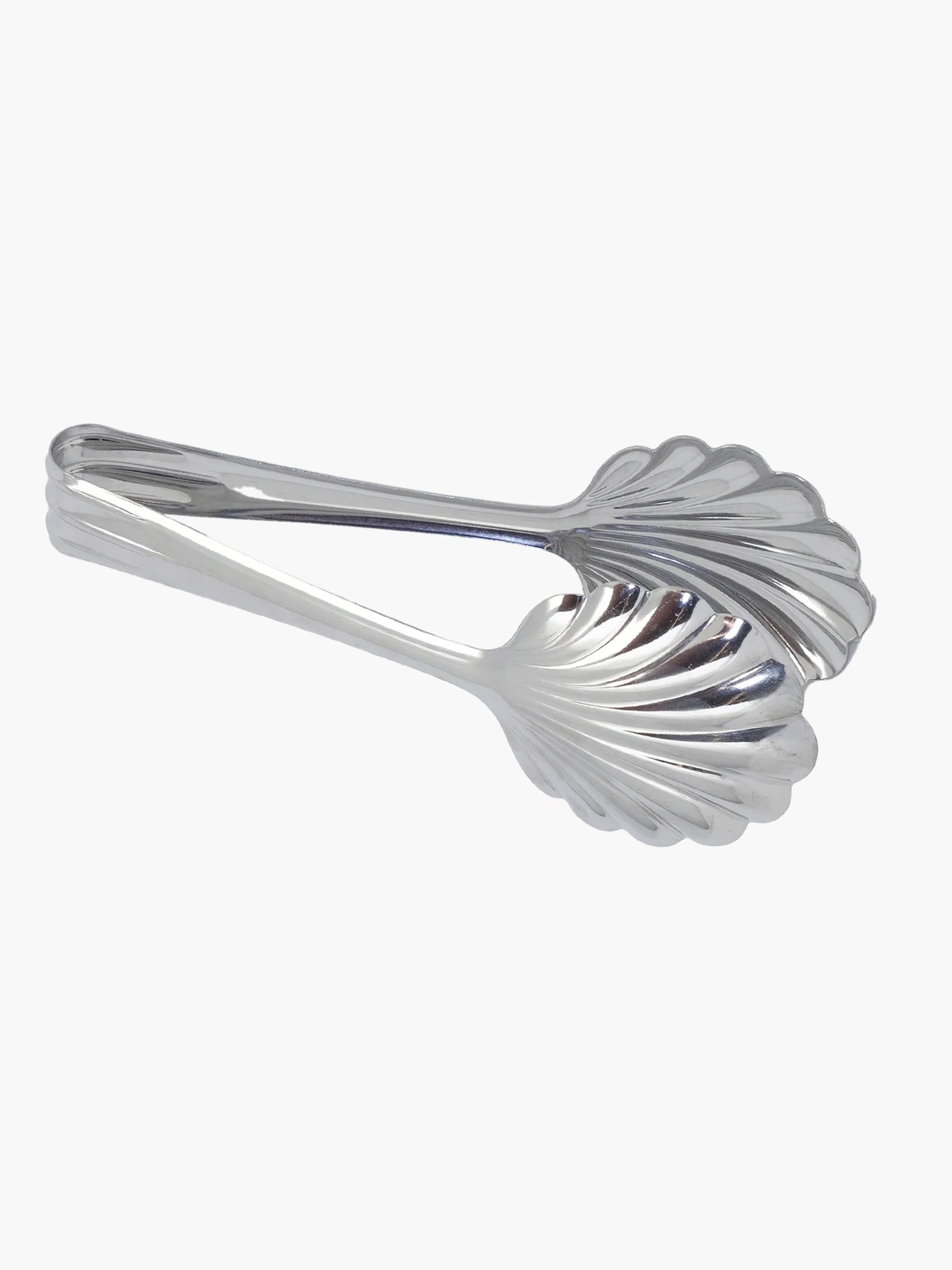 Scalloped Bakery Tongs -  Stainless Steel