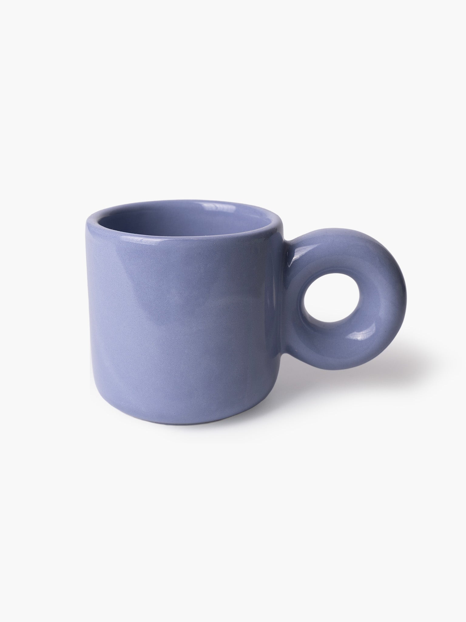 Donut Handle Mug - Dusty Blue