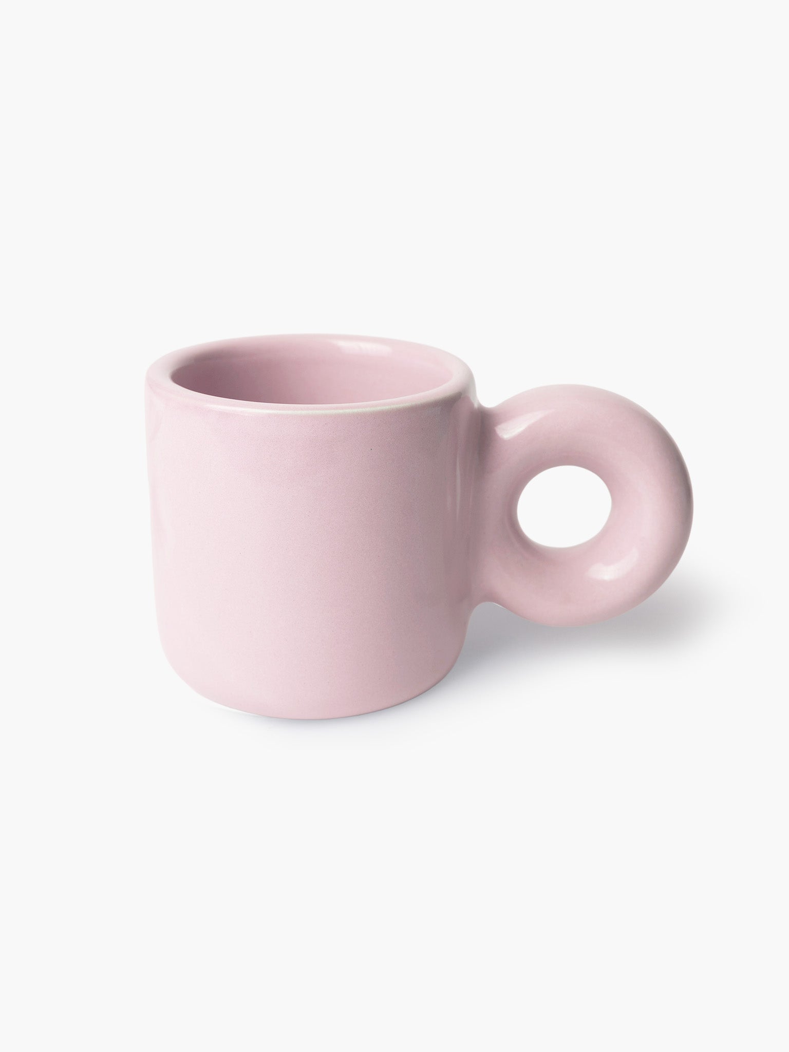 Donut Handle Mug - Soft Pink