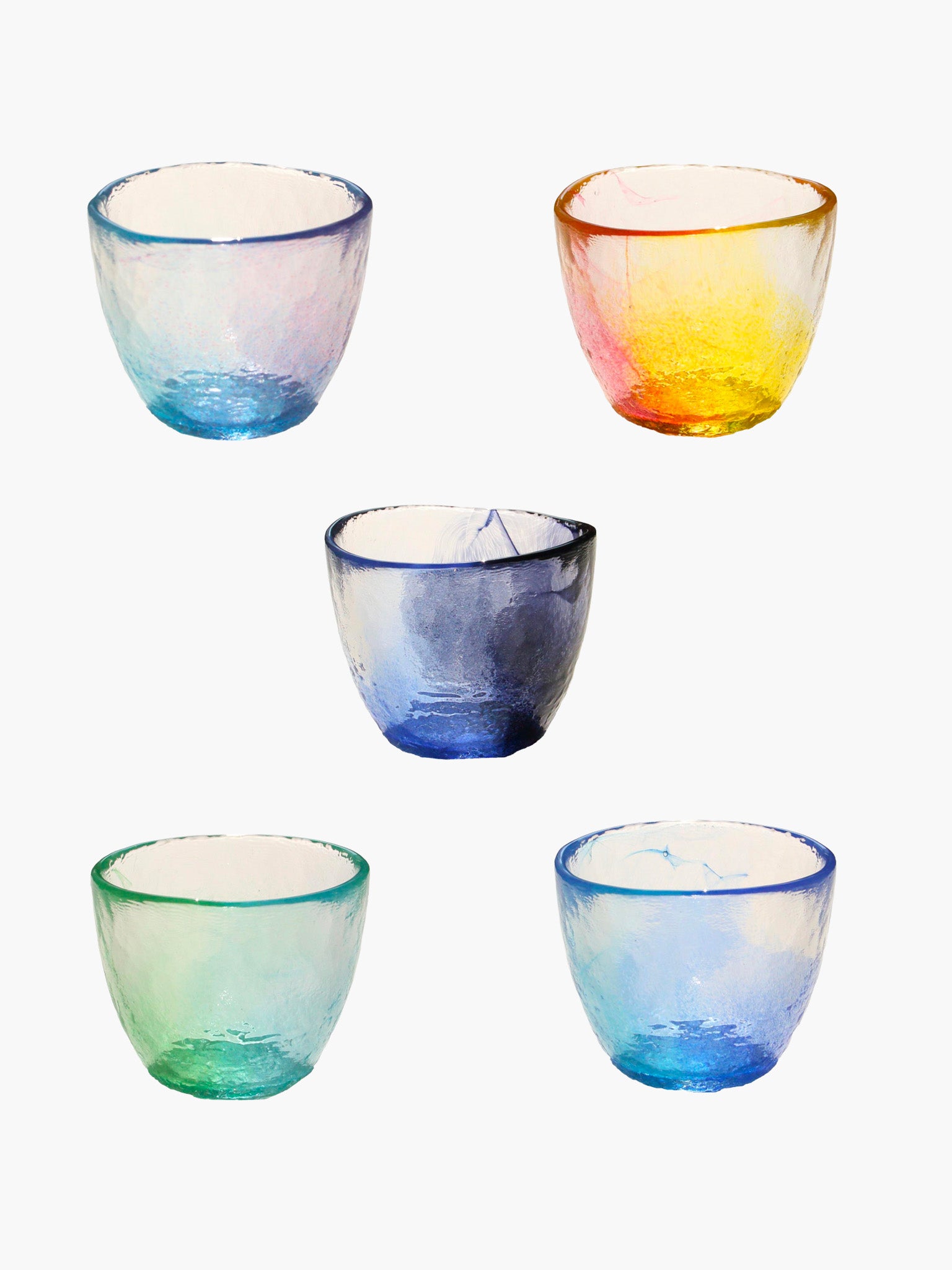 Colours of the Sky Sake Glasses
