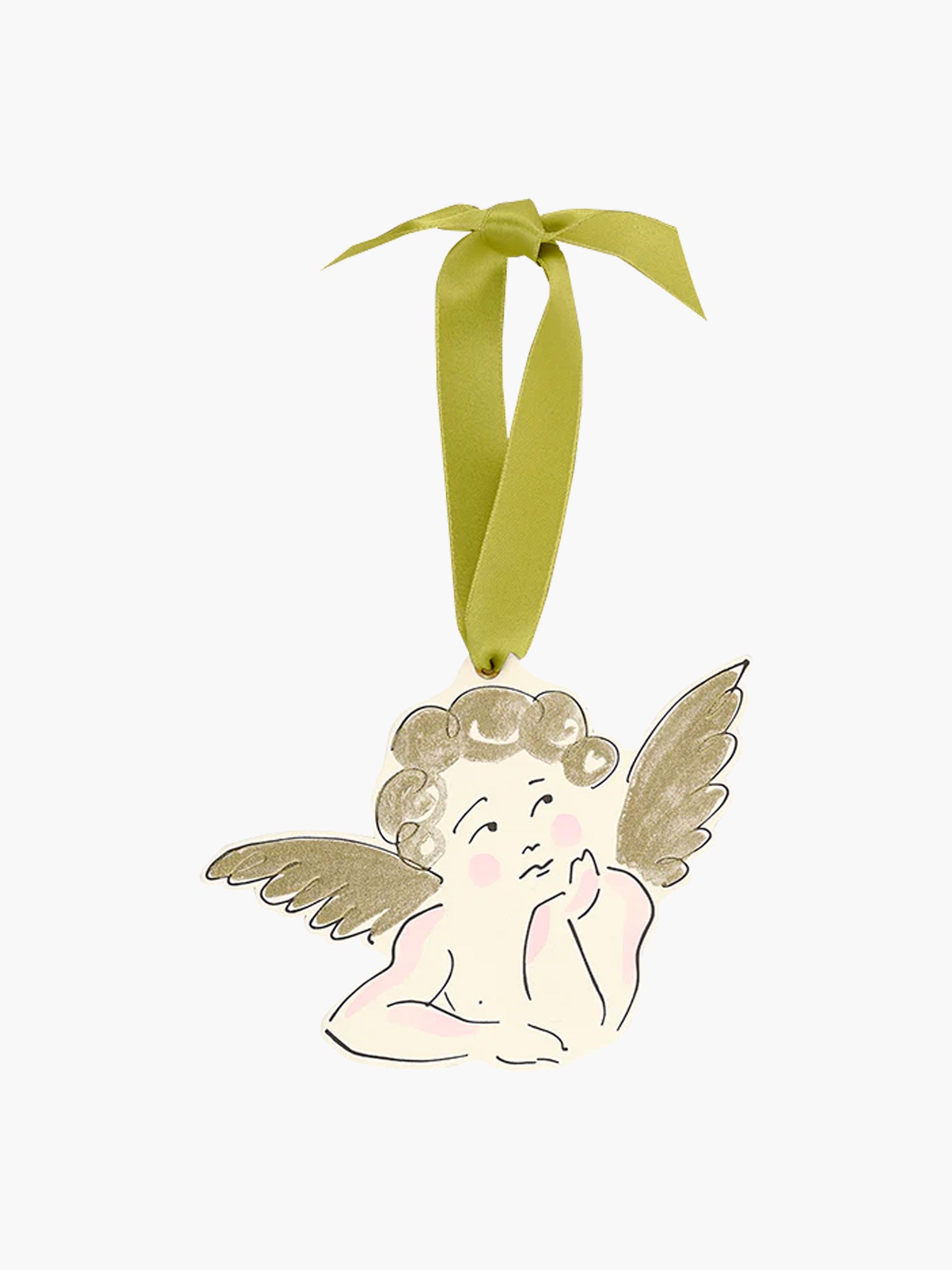 Ornamental Paper Gift Tag - Cherub