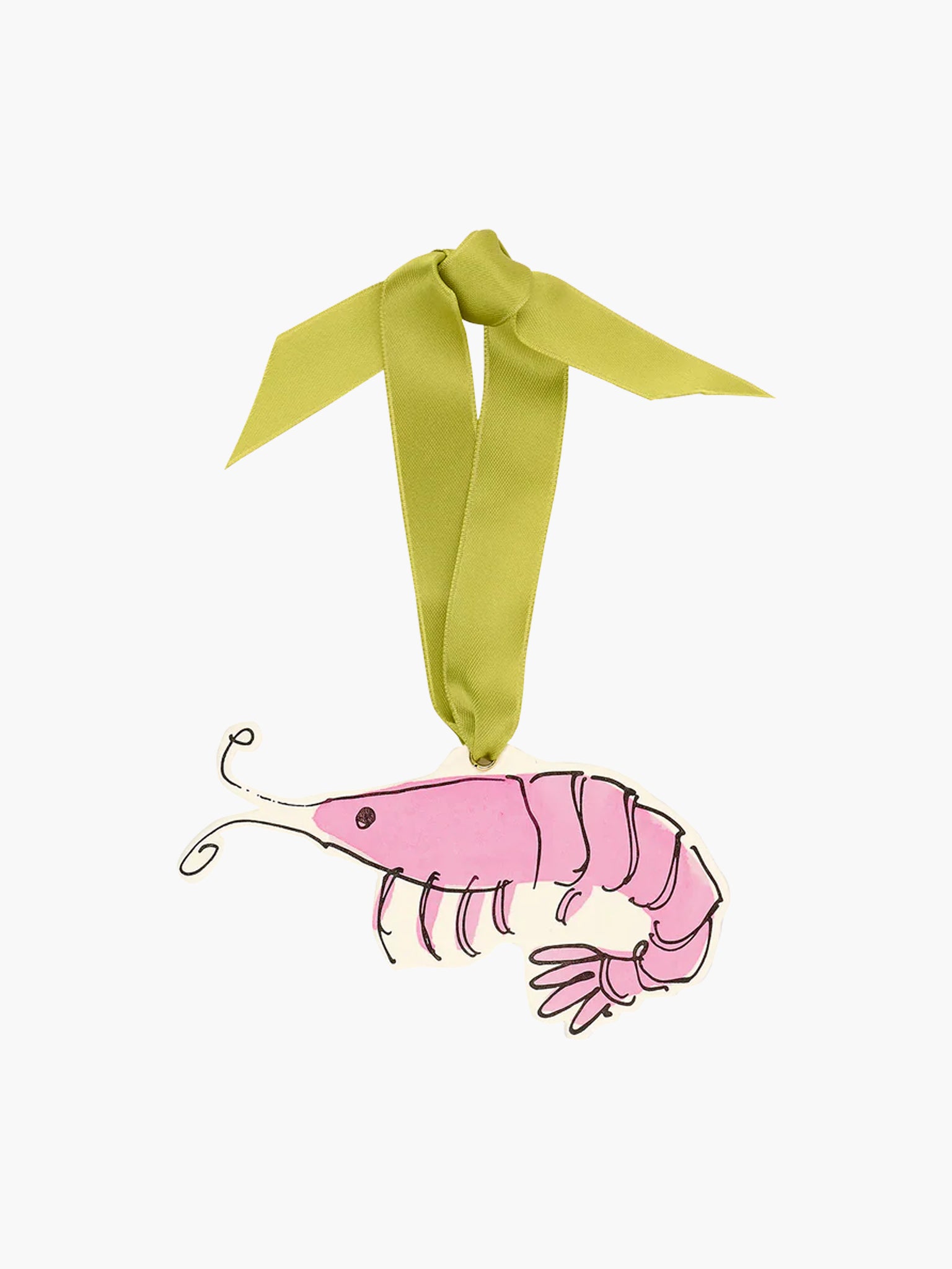 Ornamental Paper Gift Tag - Shrimp