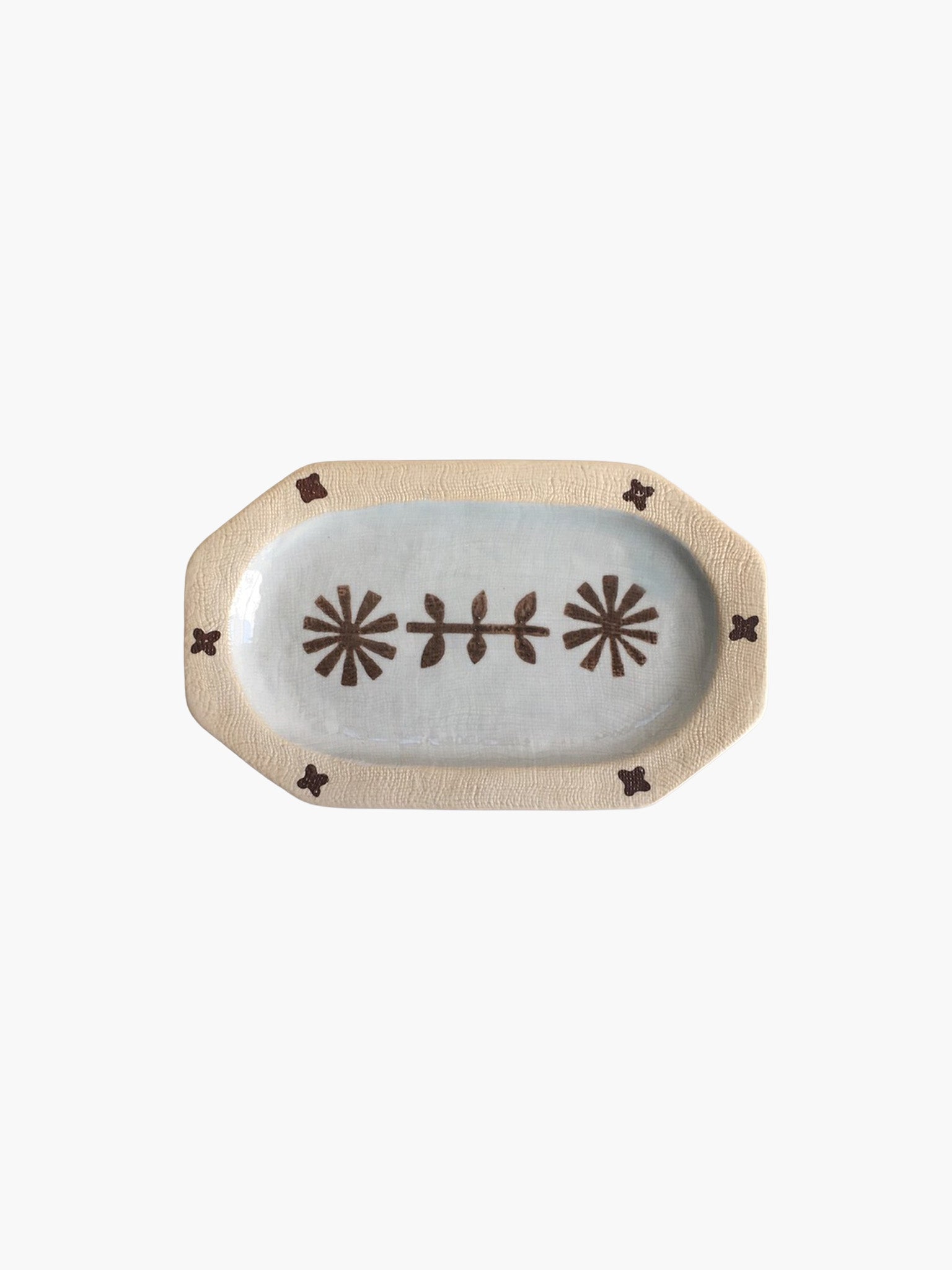Seijii Hana Medium Dish - Brown (21cm)