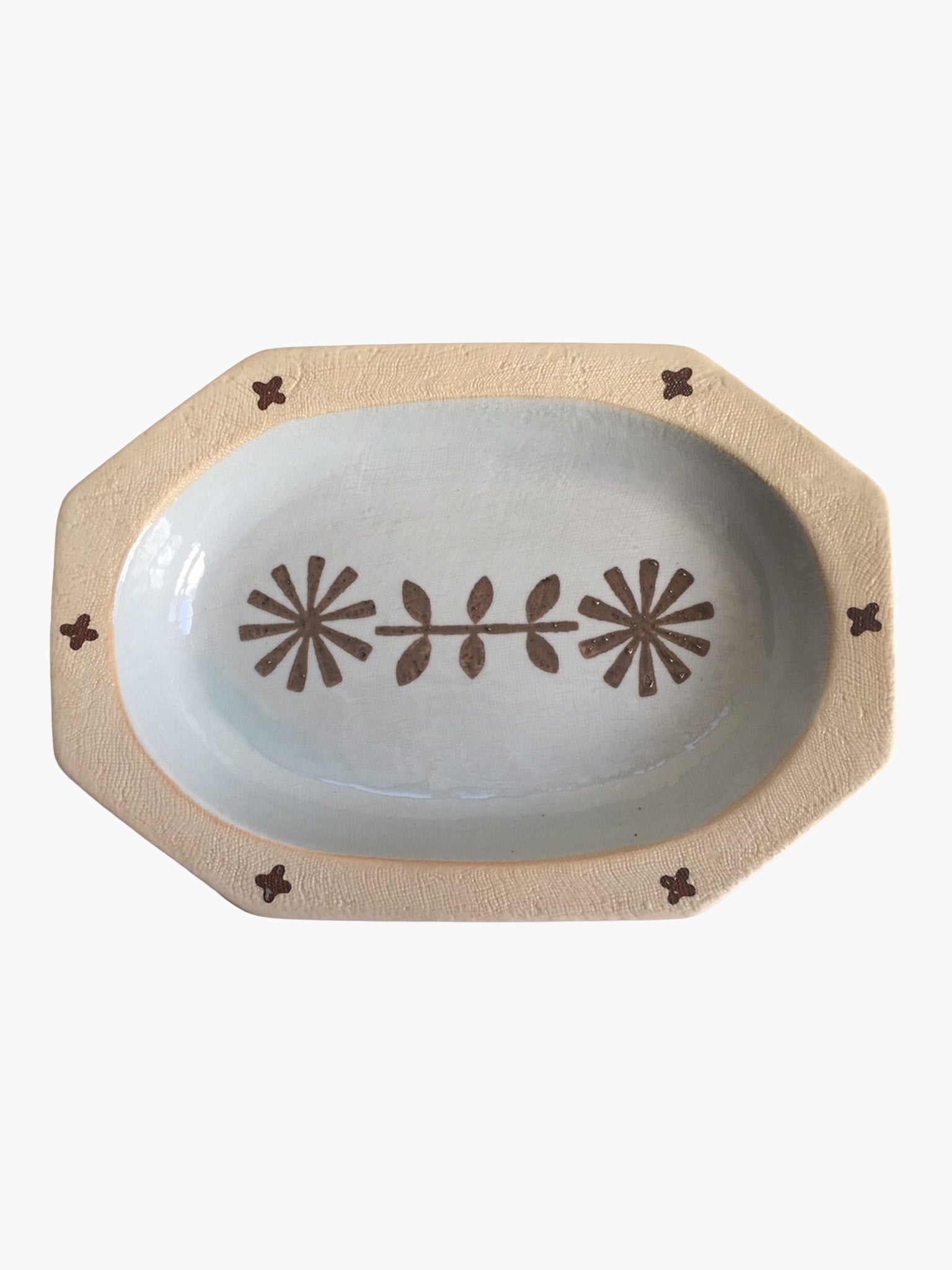 Seijii Hana Deep Dish - Brown (26cm)