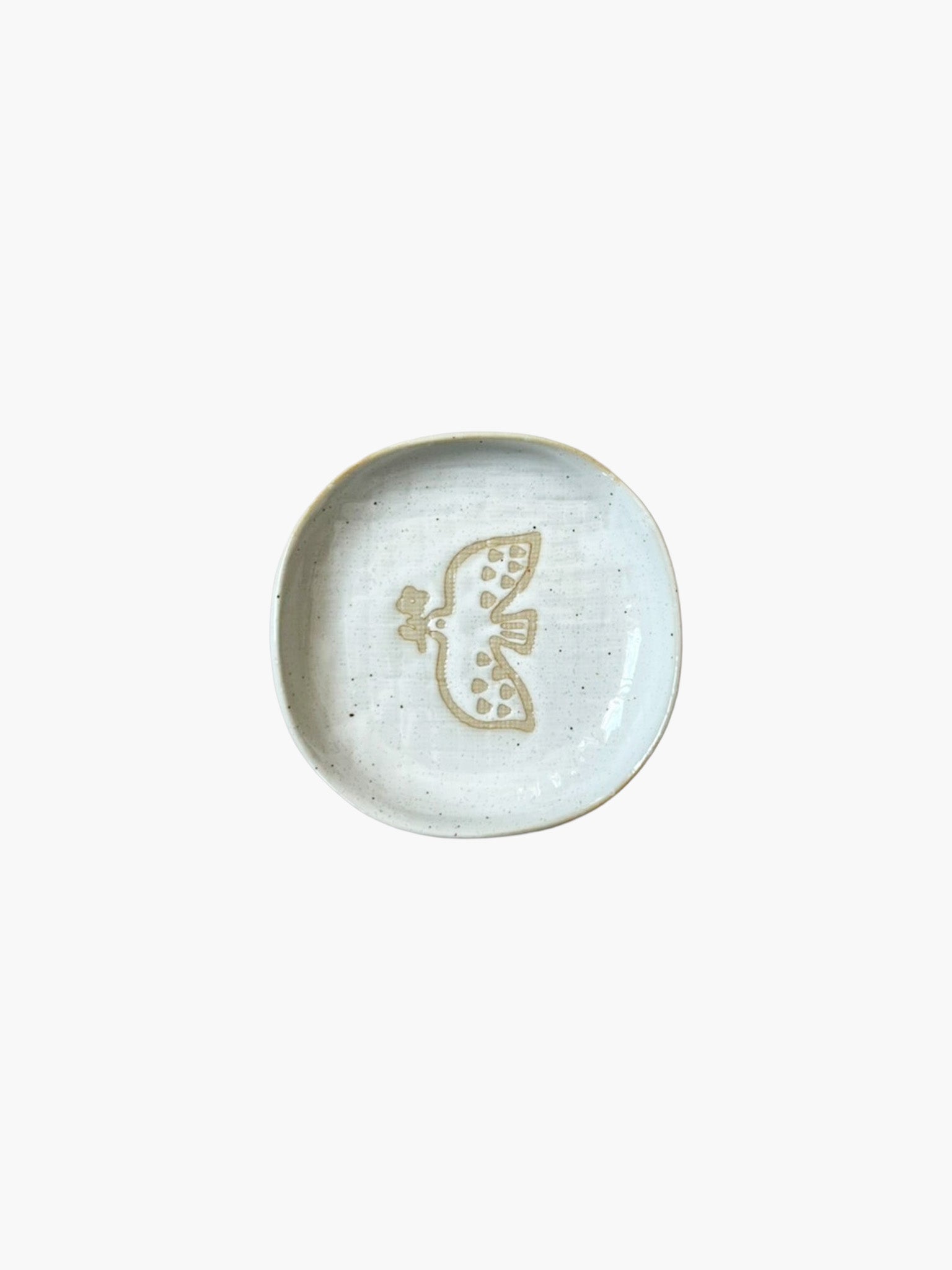 Toritoha Small Bird Dish - White (11cm)