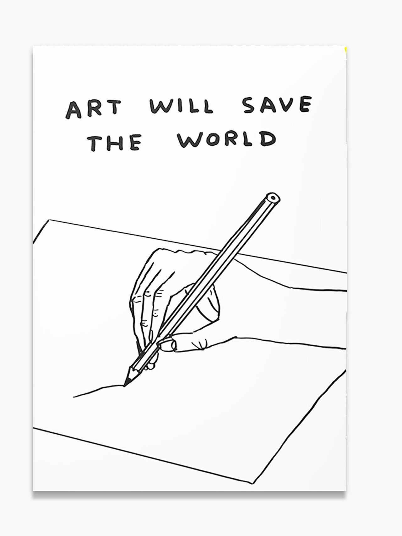 Art Will Save The World - A5 Sketchbook x David Shrigley