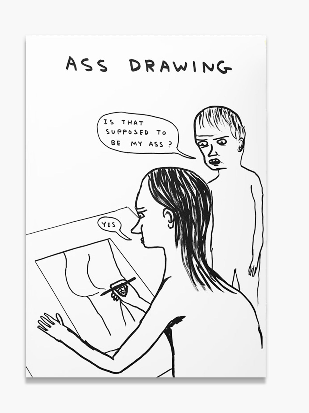 Ass Drawing - A5 Sketchbook x David Shrigley