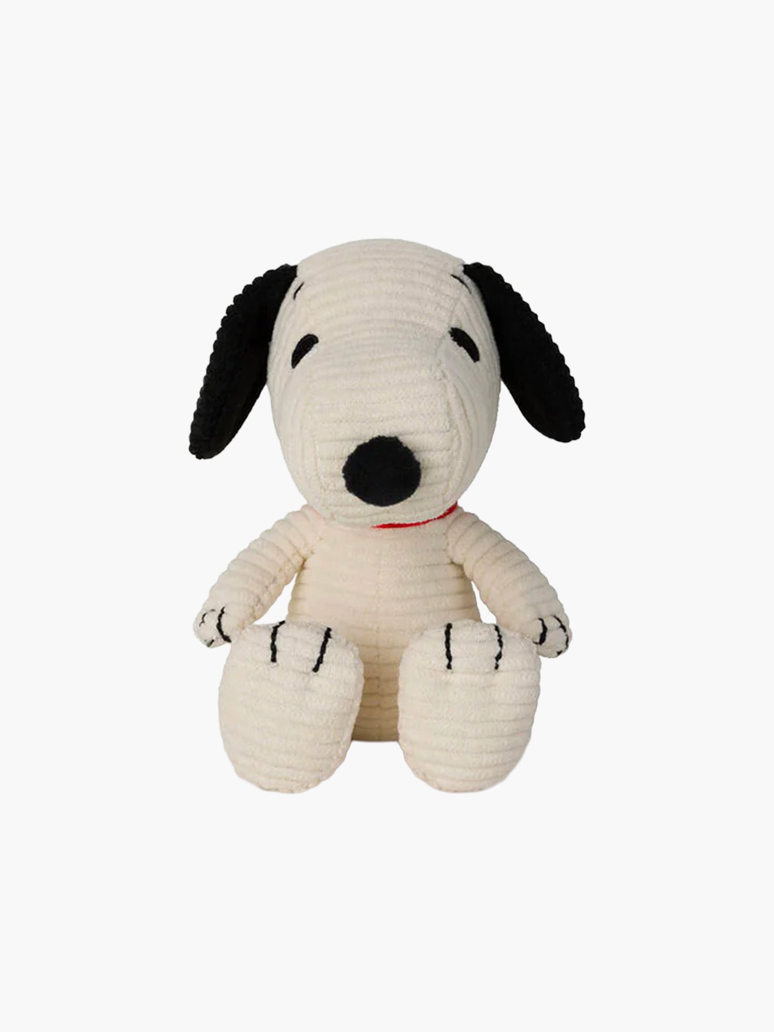 Snoopy Sitting Corduroy Cream Plush (12cm)