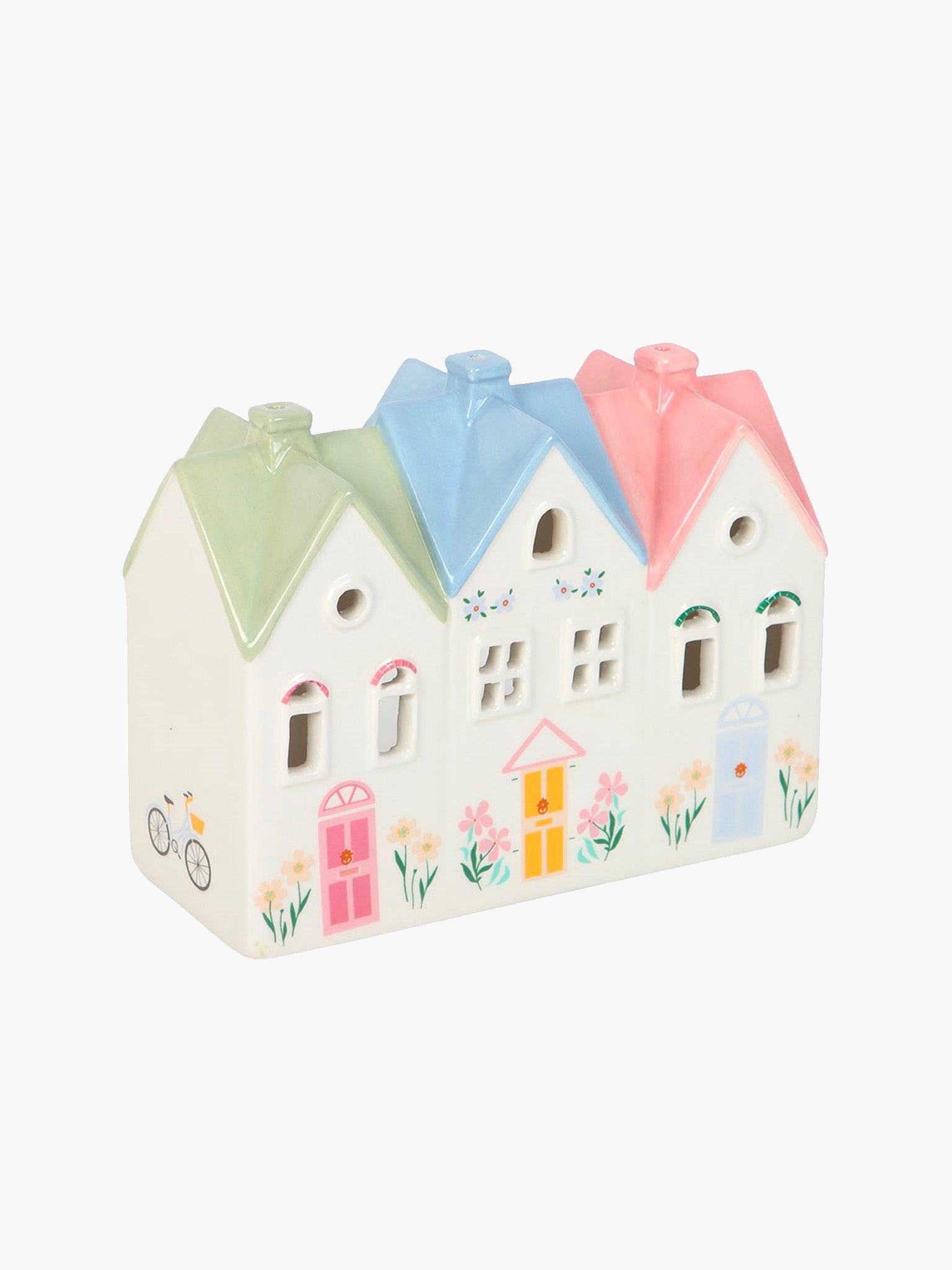 Pastel House Incense and Tealight Holder