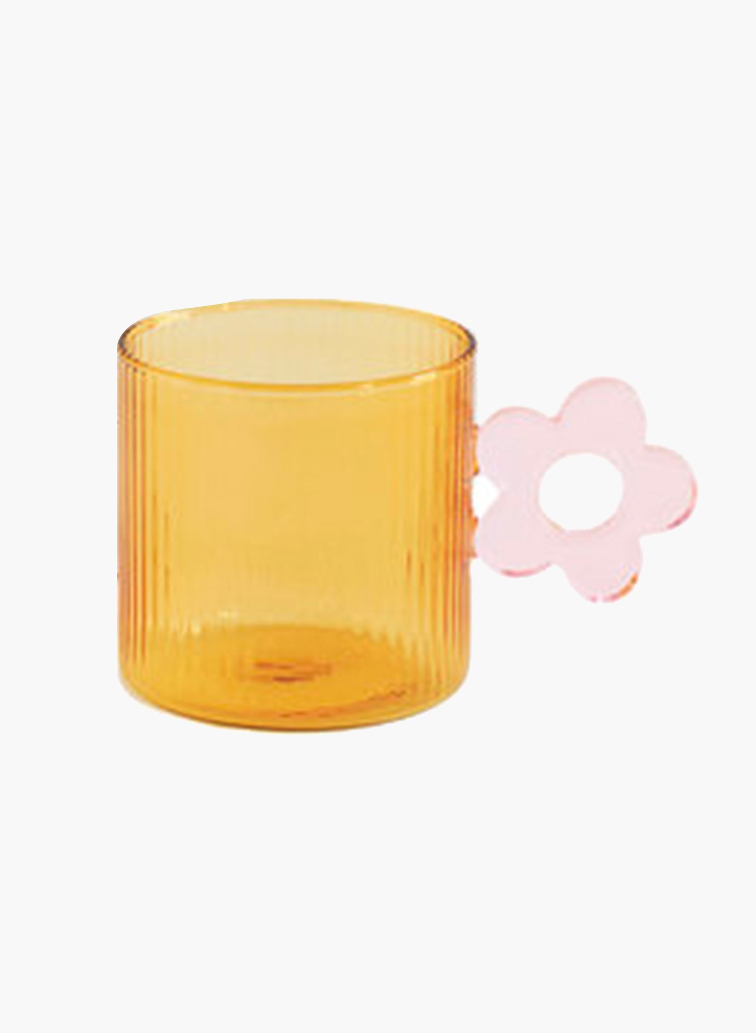 Daisy Glass Mug - Yellow/Pink