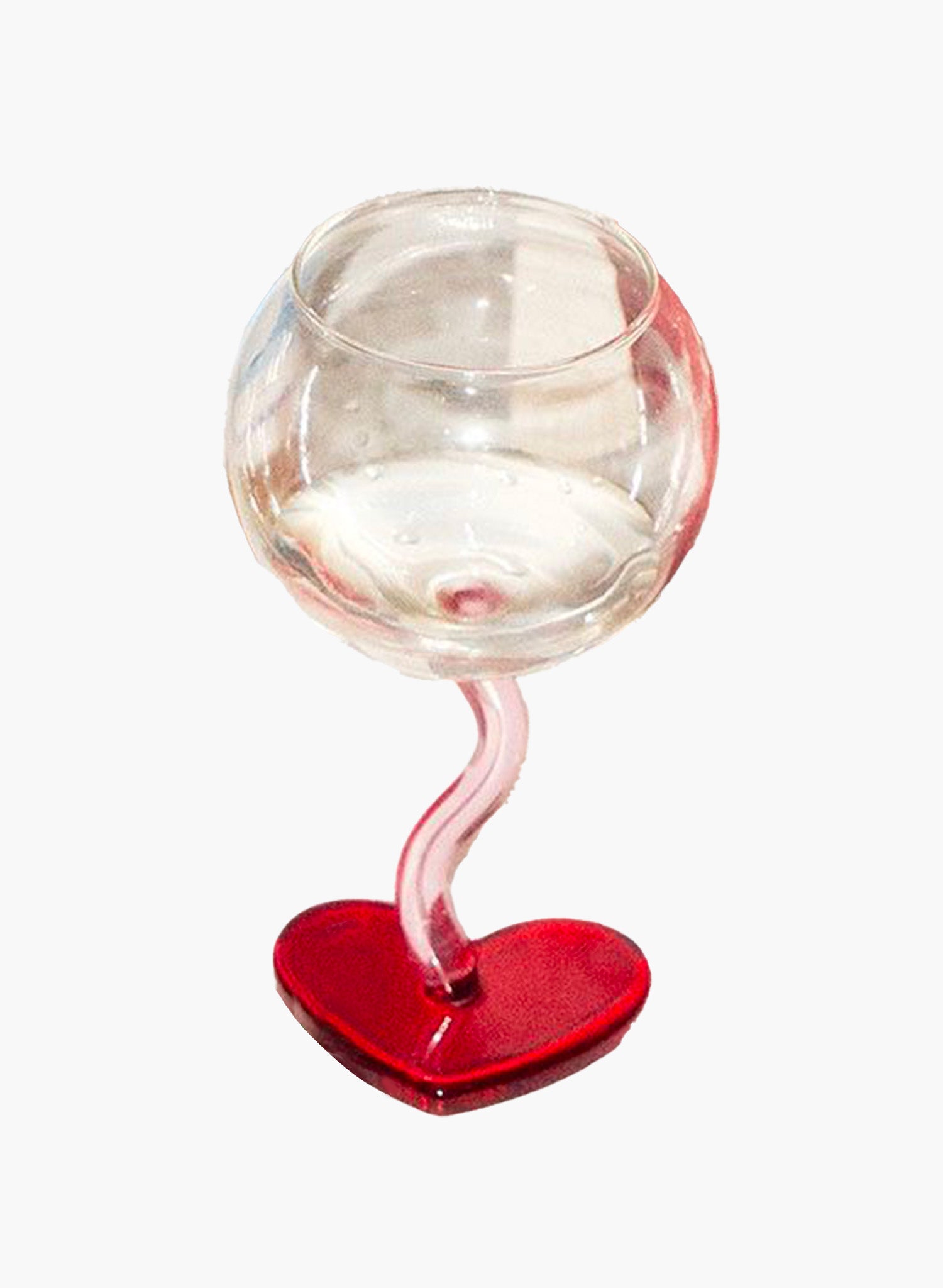 Heart Bubble Goblet Wine Glass