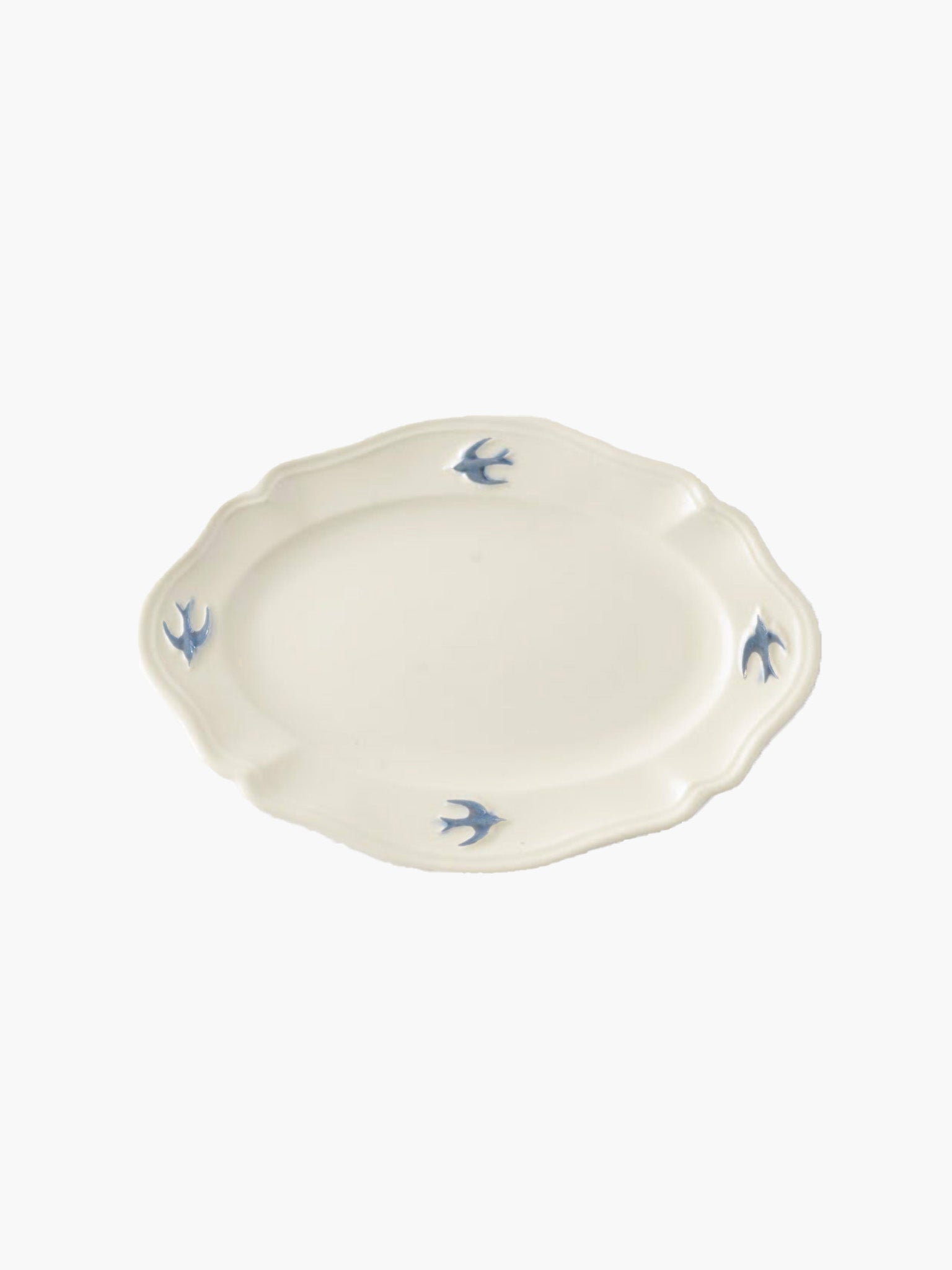 Early Bird Oval Plate - S (19.2cm)