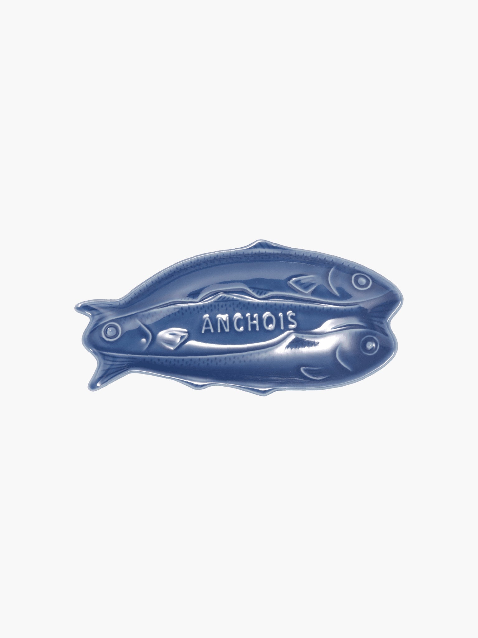 Three Sardines Plate - Indigo
